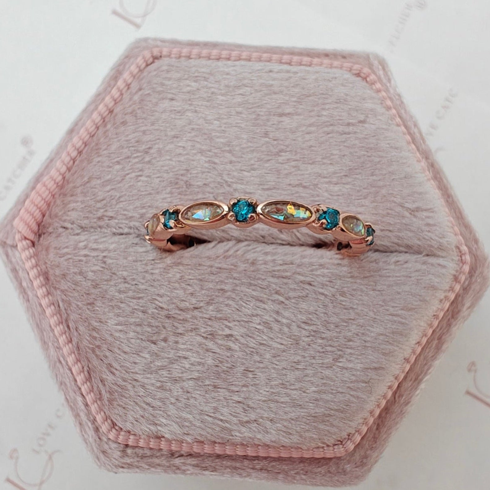Endless Love: Full Band Birthstone Ashes Ring