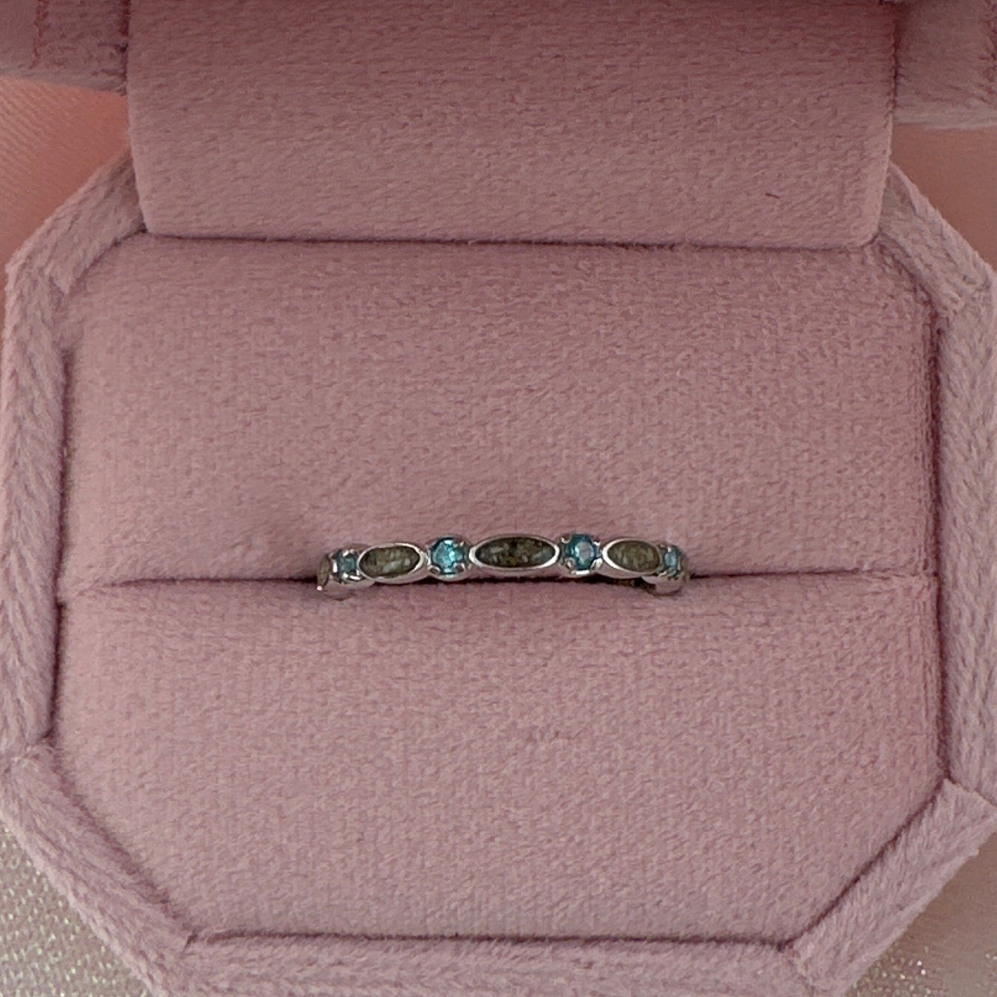 Endless Love: Full Band Birthstone Ashes Ring