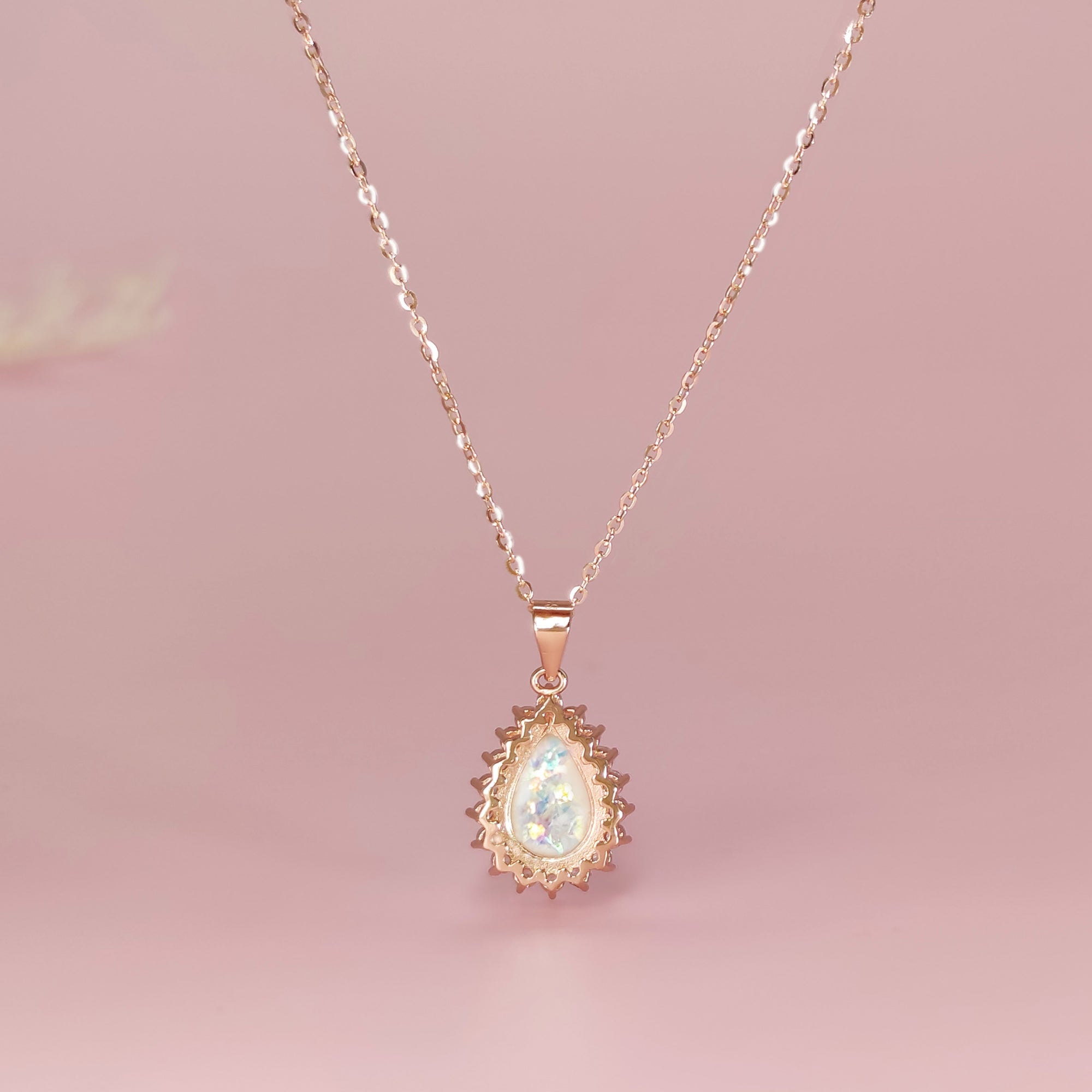 EvelynGrace: Starburst Teardrop Ashes Gold Necklace