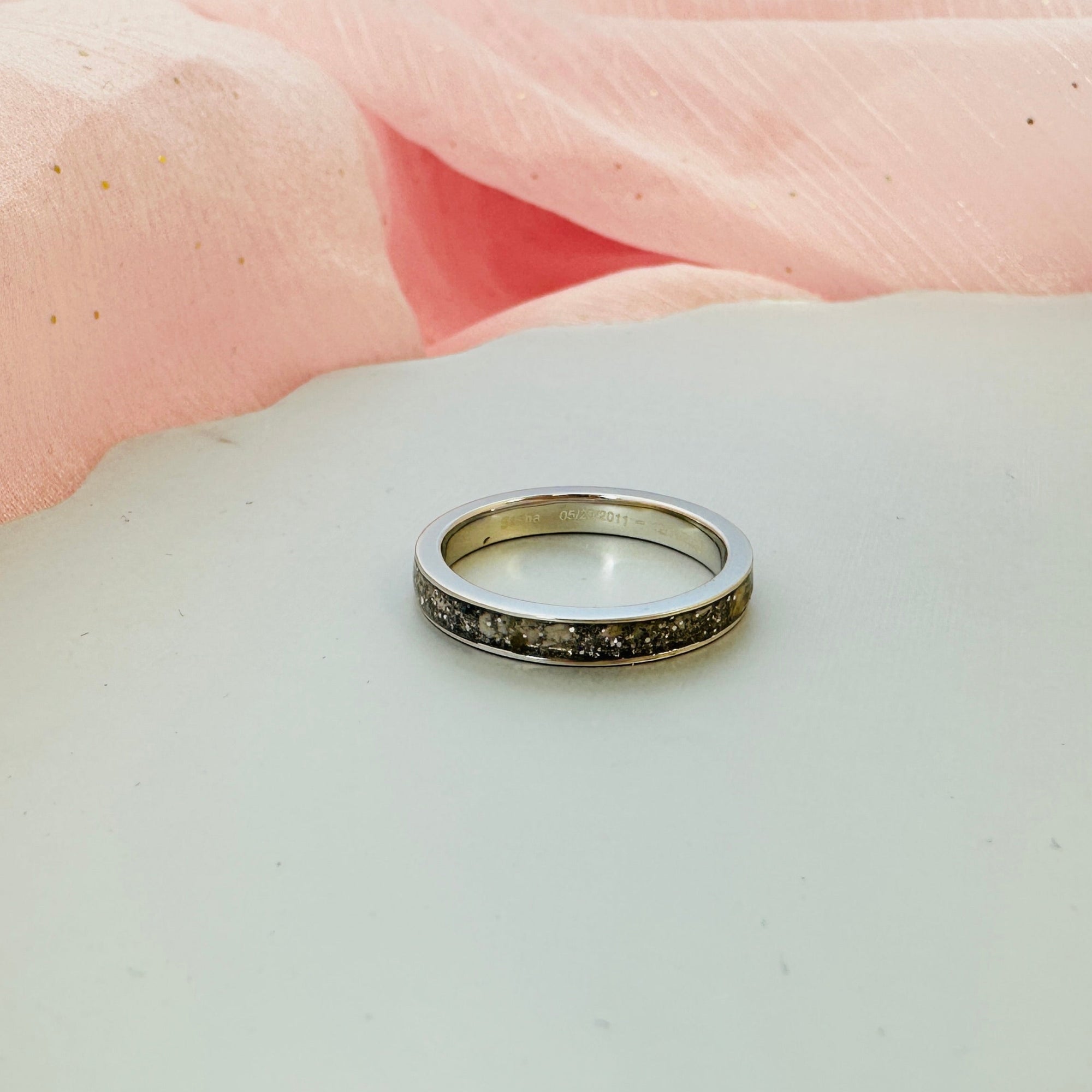 Eternal Bond: Ashes Ring-3mm in width