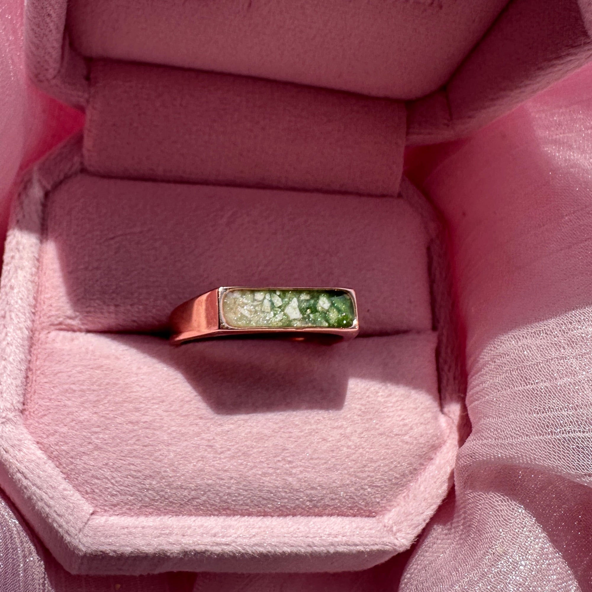Radiant Horizon: Ashes Ring for Men