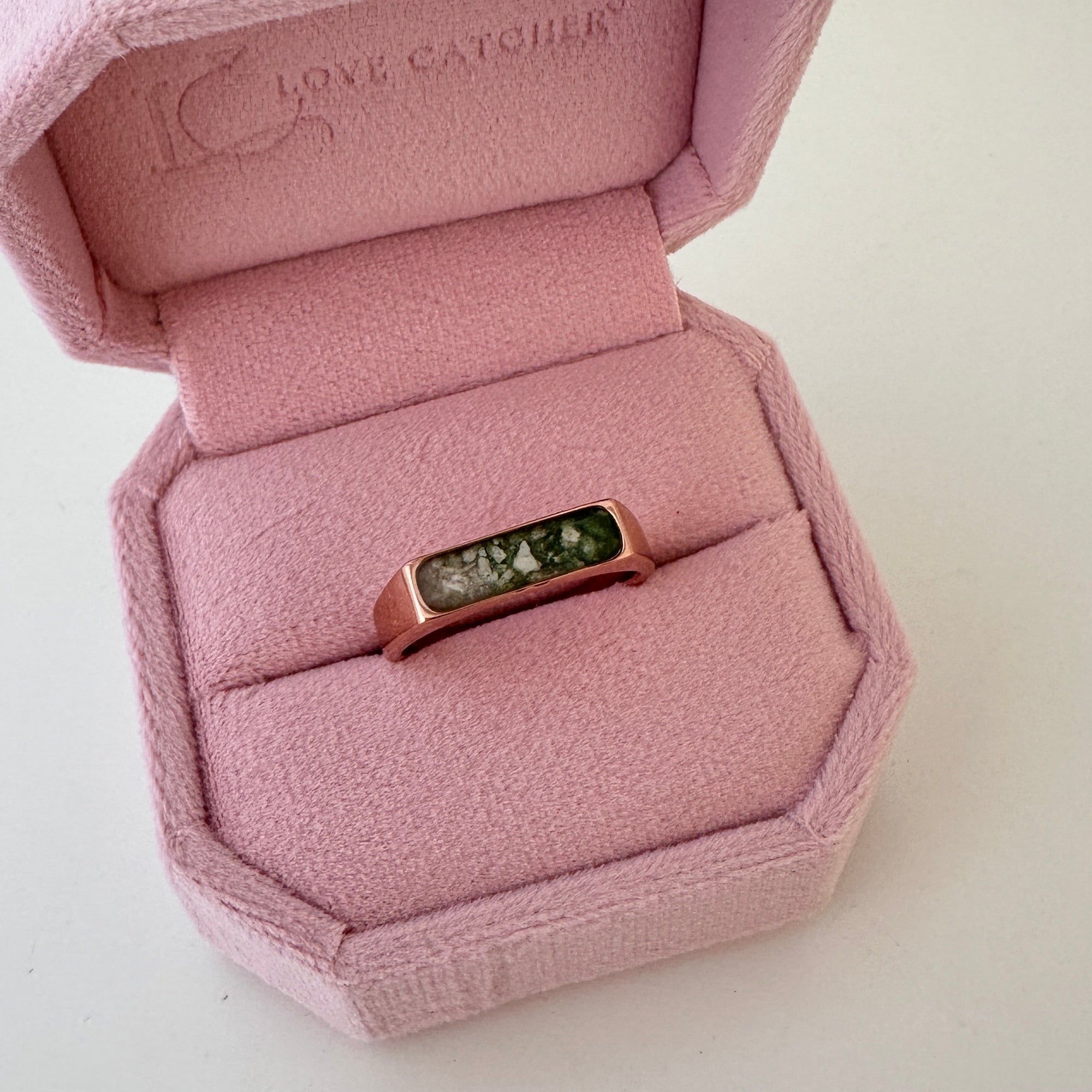 Radiant Horizon: Ashes Ring for Men