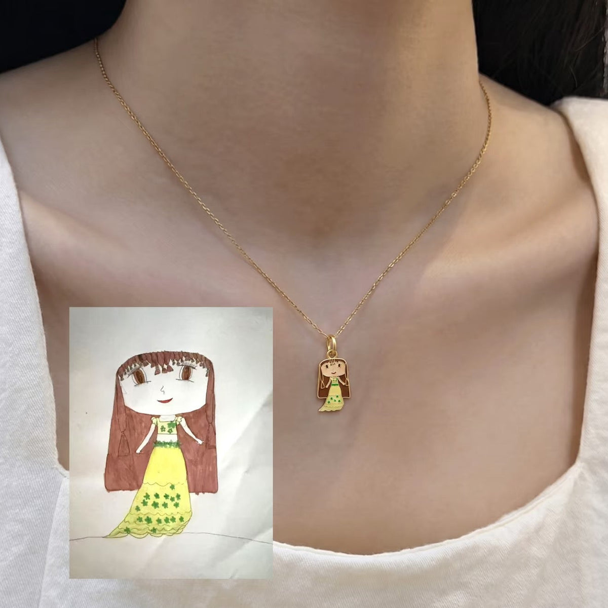 My Little Artist: Custom Kids’ Drawing Necklace