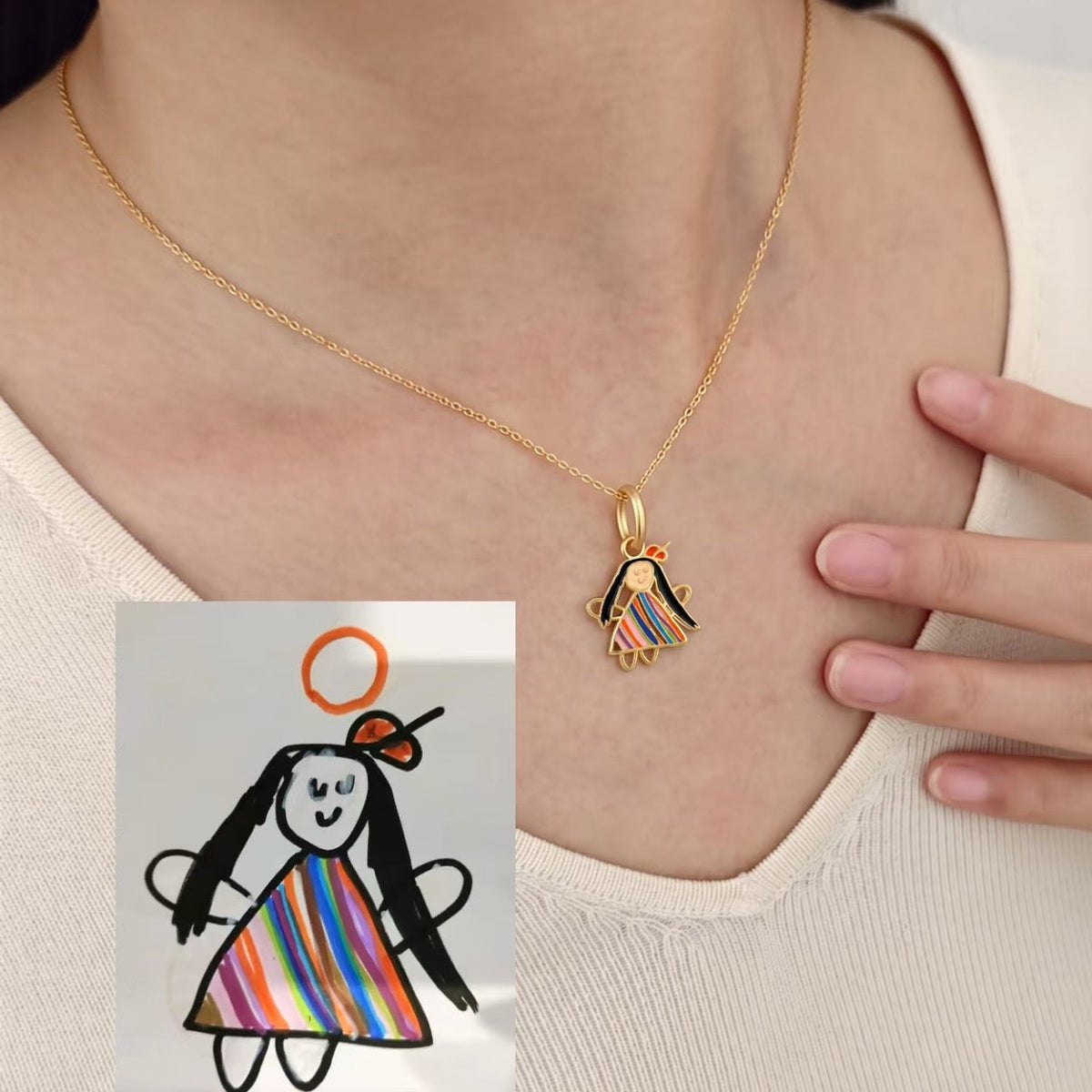 My Little Artist: Custom Kids’ Drawing Necklace