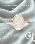 Oval Serenity: Ashes Ring with MemoryLink