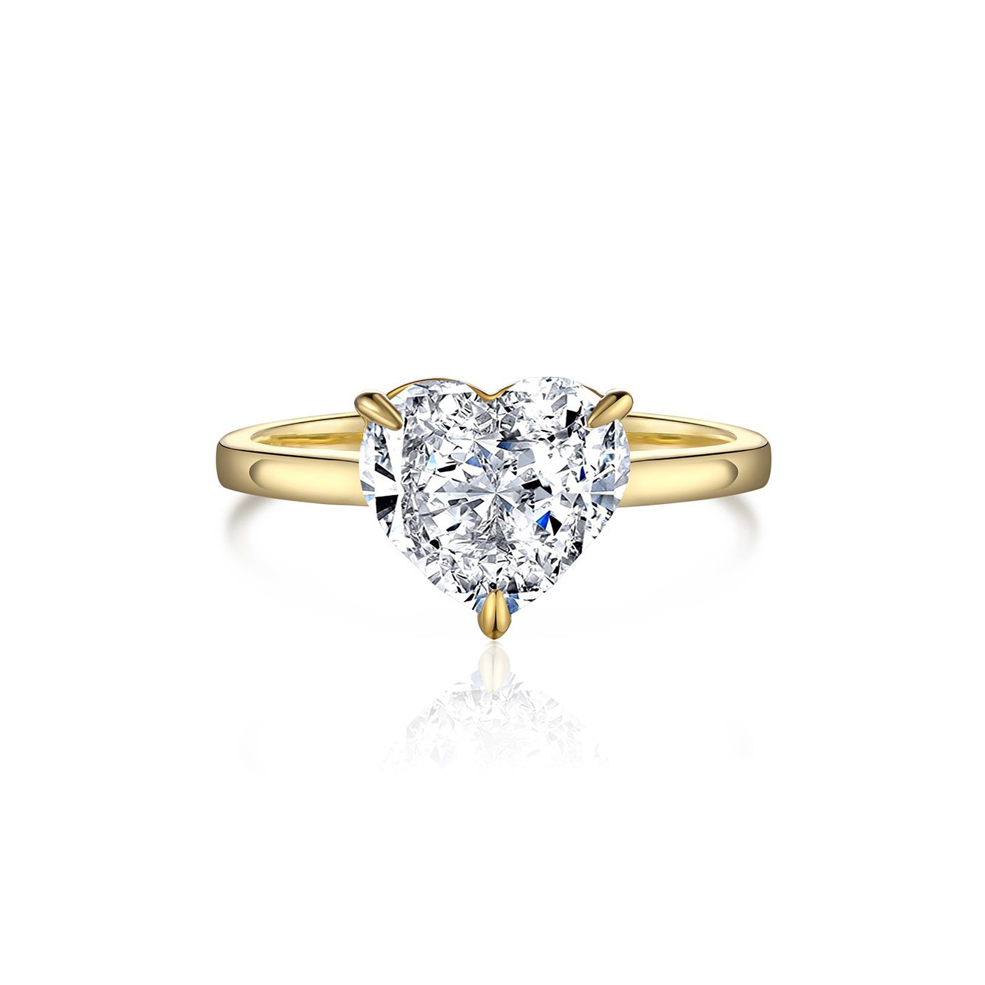 Heart Flutter: Moissanite Ashes Ring