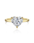 Heart Flutter: Moissanite Ashes Ring