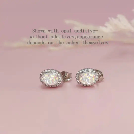 Personalized Ashes Stud Earrings for Lasting Remembrance