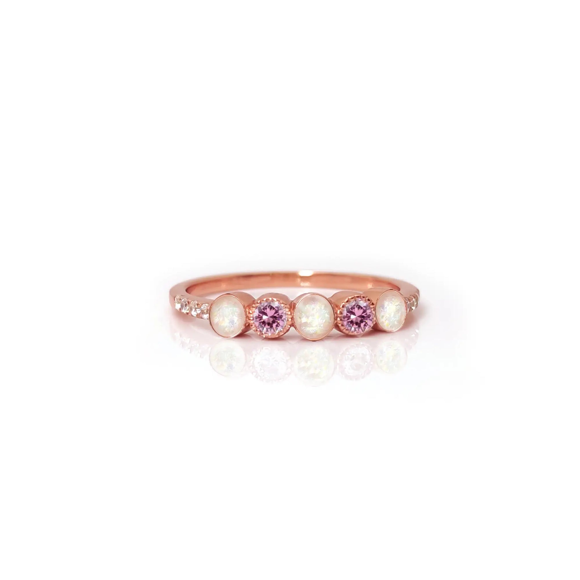Handcrafted Birthstone Ashes Ring for Lasting Memories