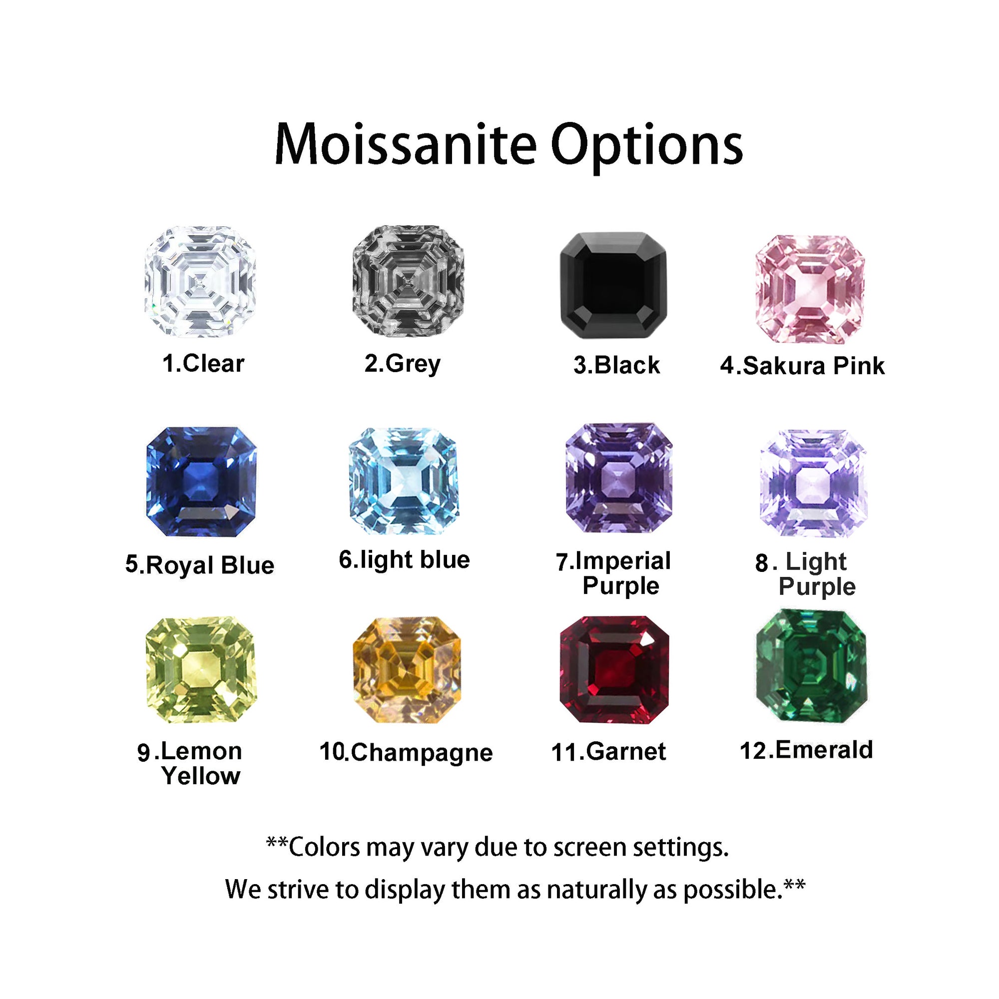 Regal Bloom: Asscher Cut Moissanite Ashes Ring