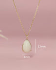 Glisten Drop: Teardrop Breastmilk Gold Necklace