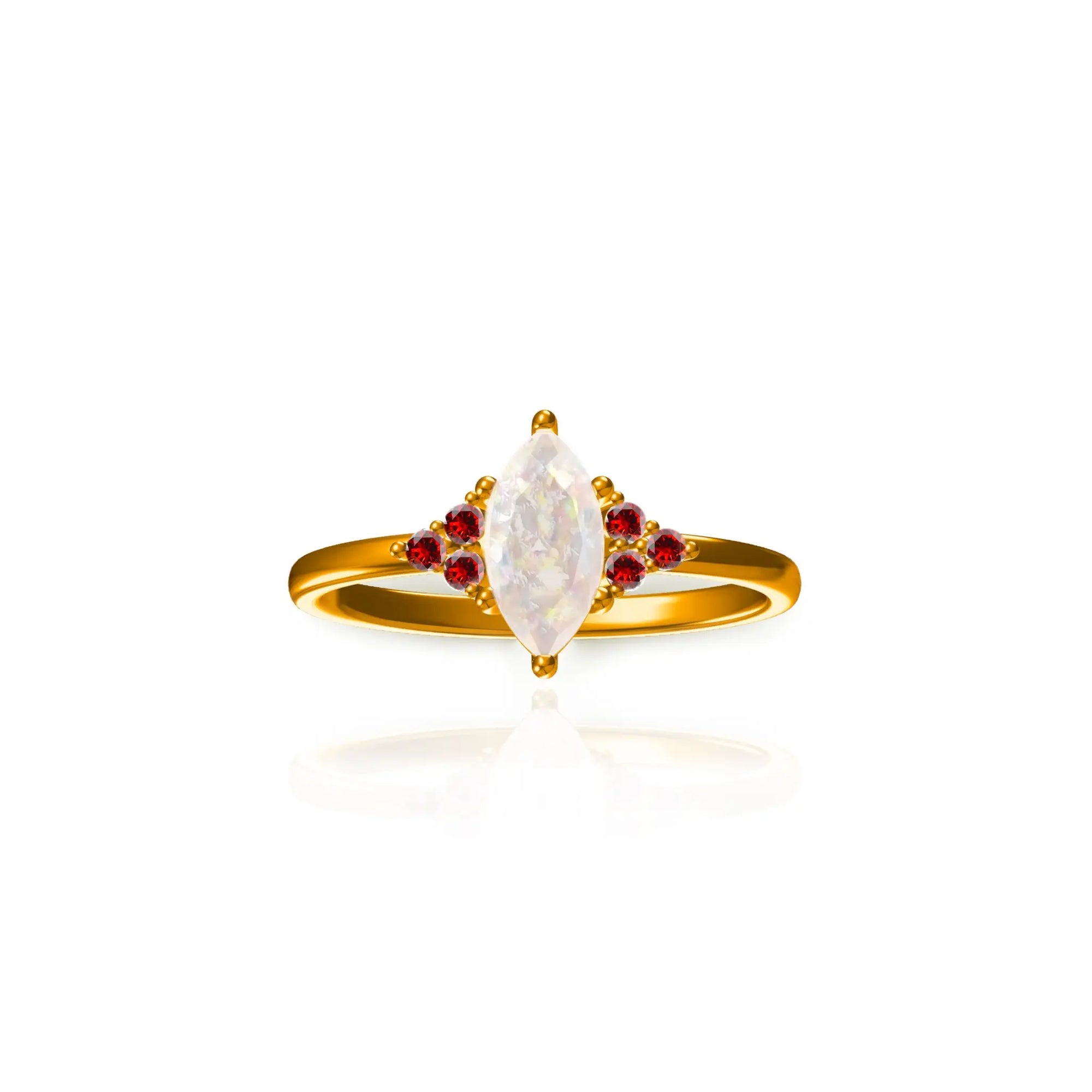 Eternal Love: Marquise Ashes Memorial Ring