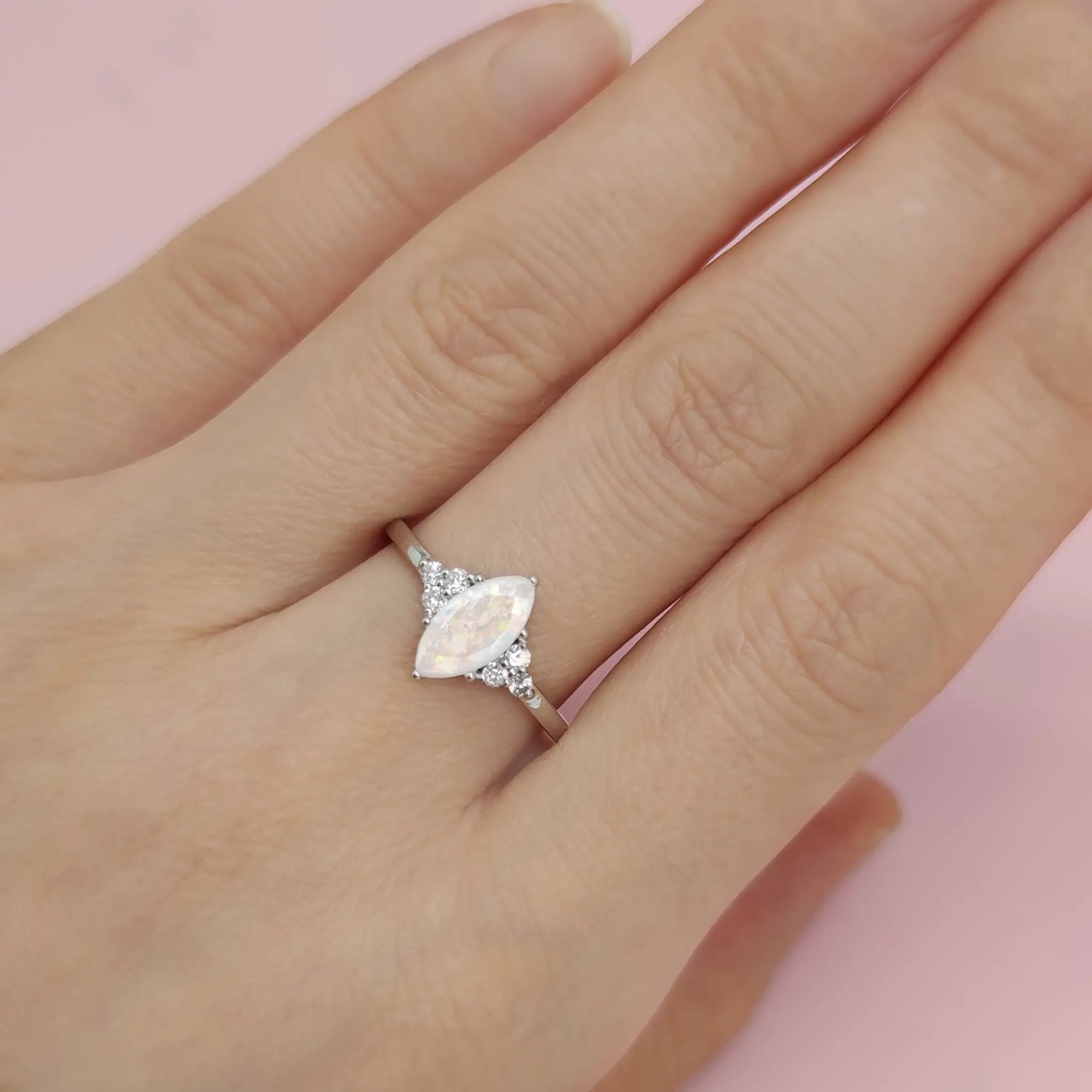 Eternal Love: Marquise Ashes Memorial Ring