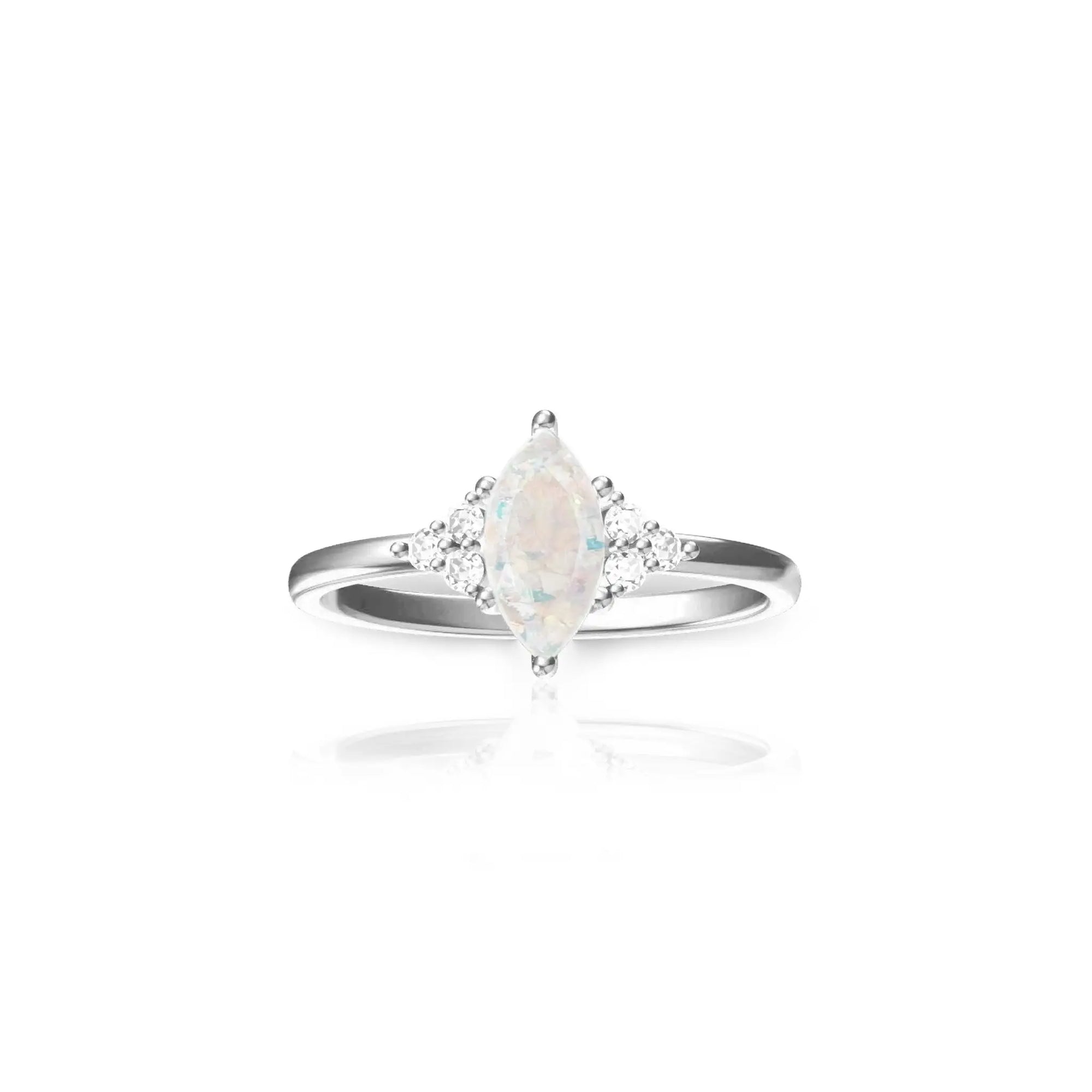 Eternal Love: Marquise Ashes Memorial Ring