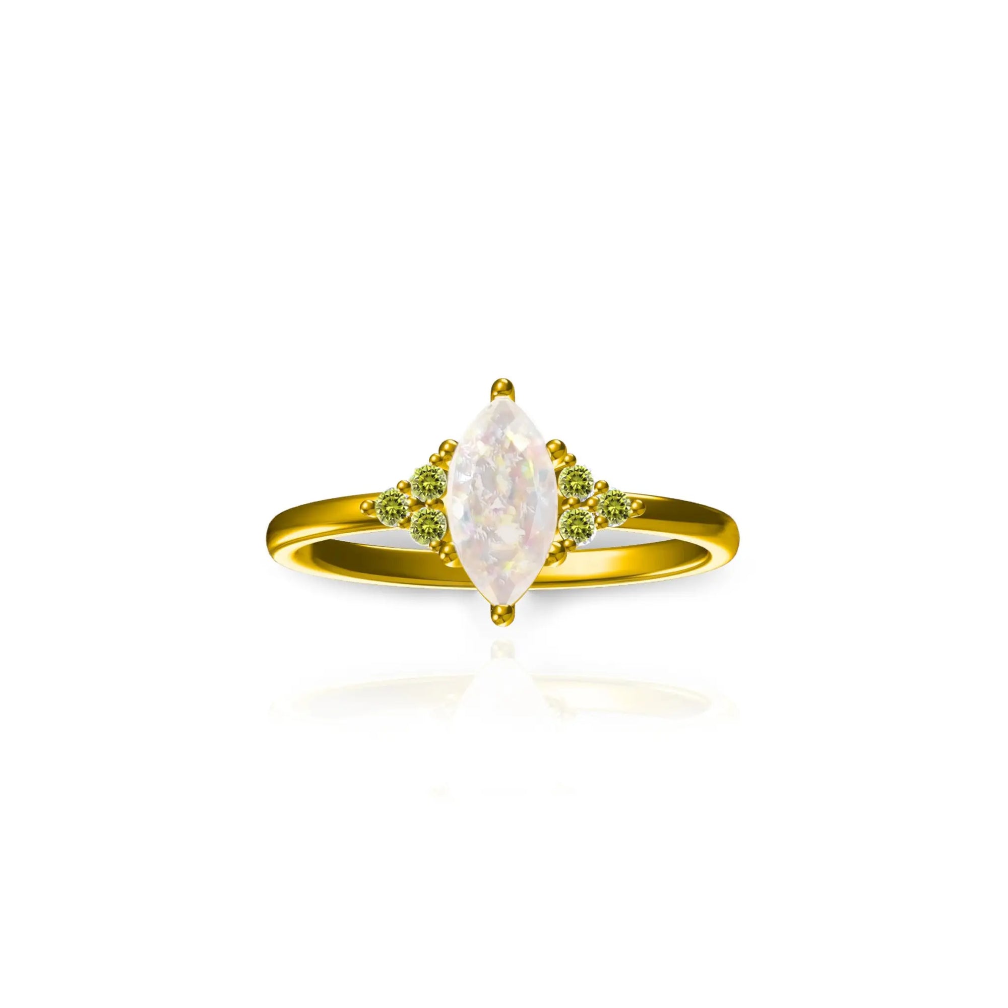 Eternal Love: Marquise Ashes Memorial Ring