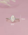 Eternal Love: Marquise Ashes Memorial Ring