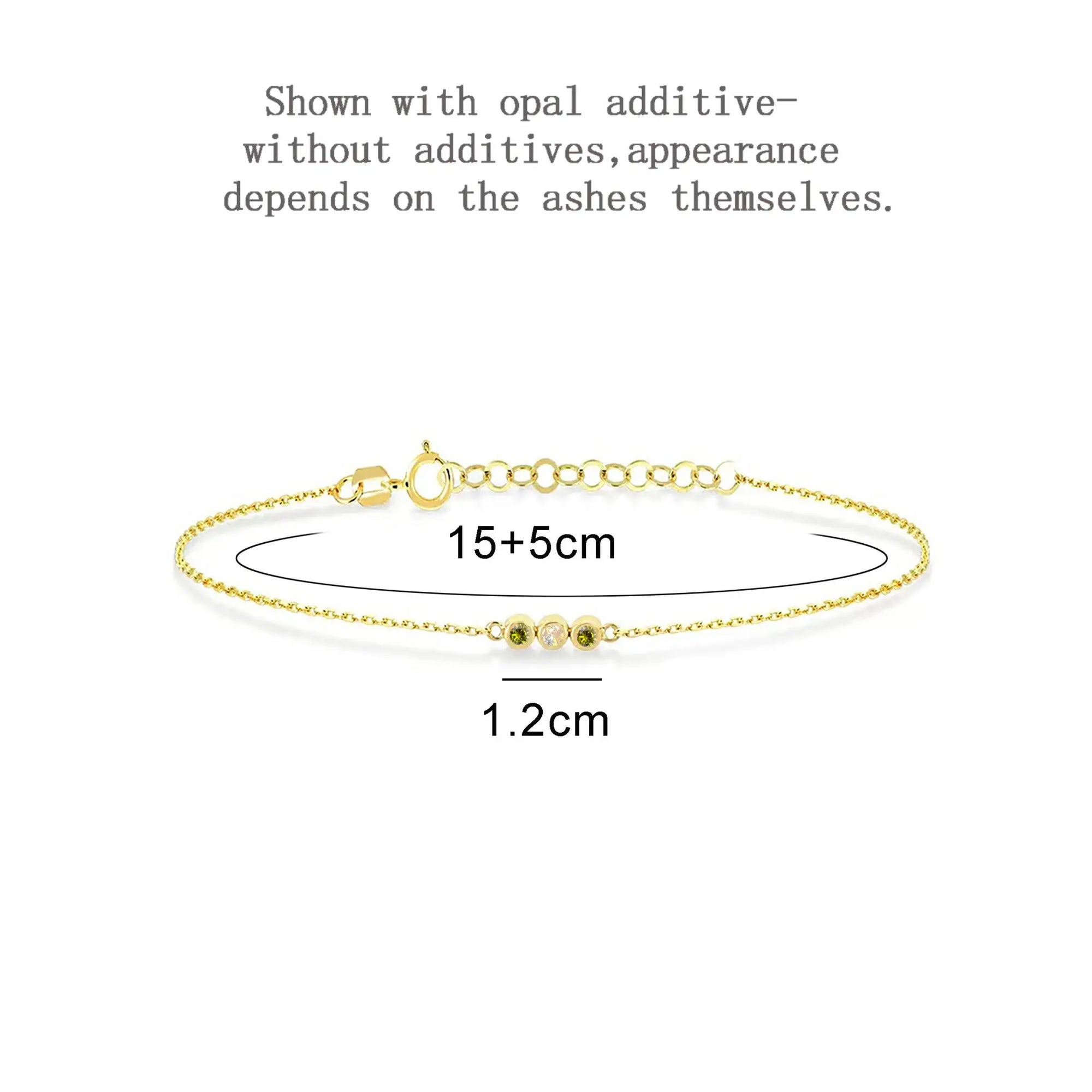 Personalized Ashes Bracelet: Blissful Tri-Circle Design