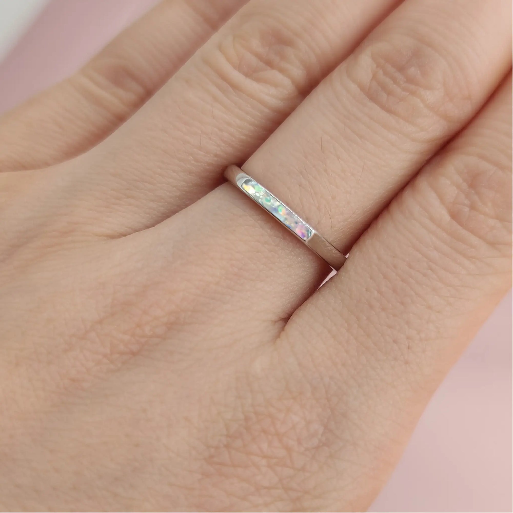 Meaningful Keepsake: Ashes Stackable Ring Gift