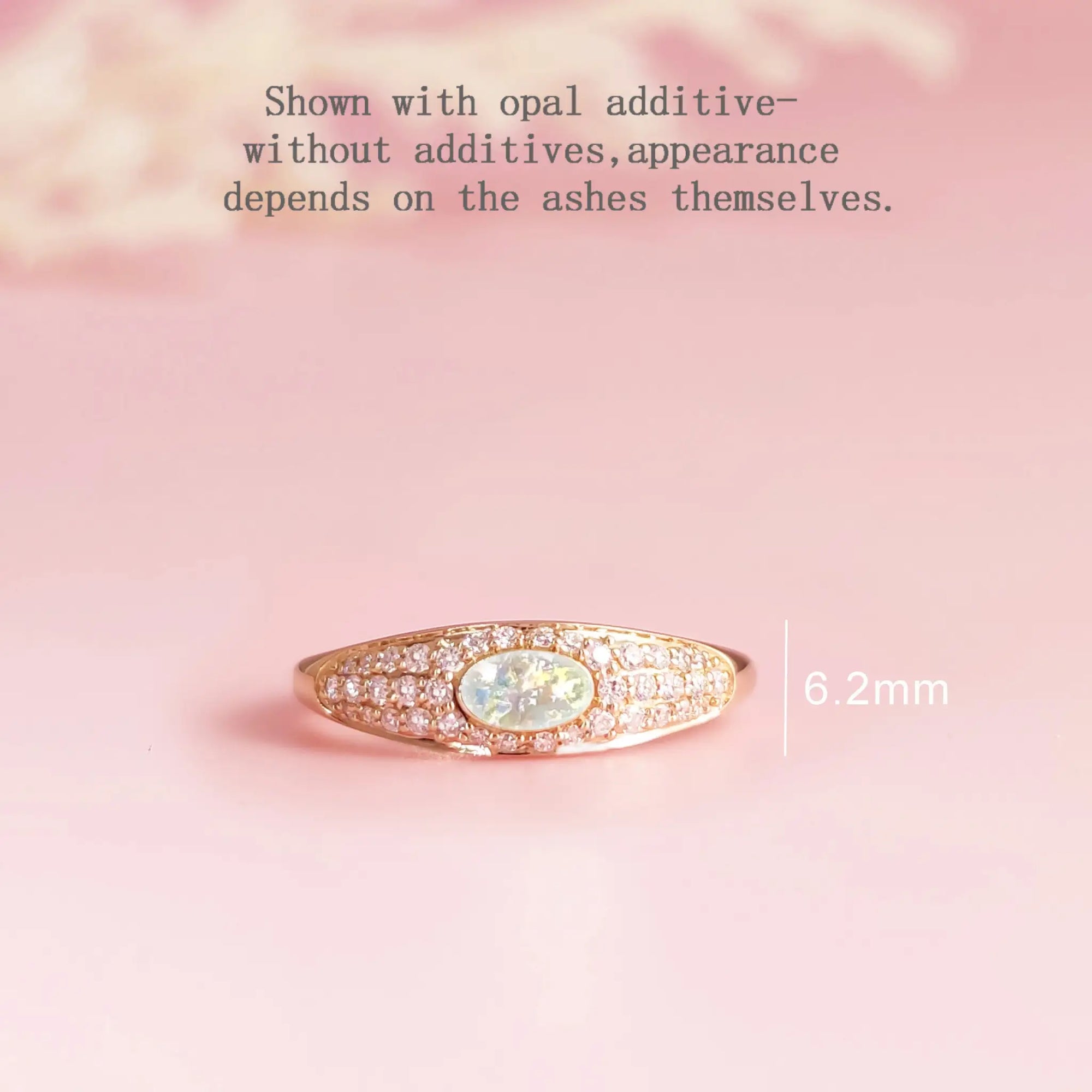 Celestial Glow Ashes Ring: Love in Every Detail