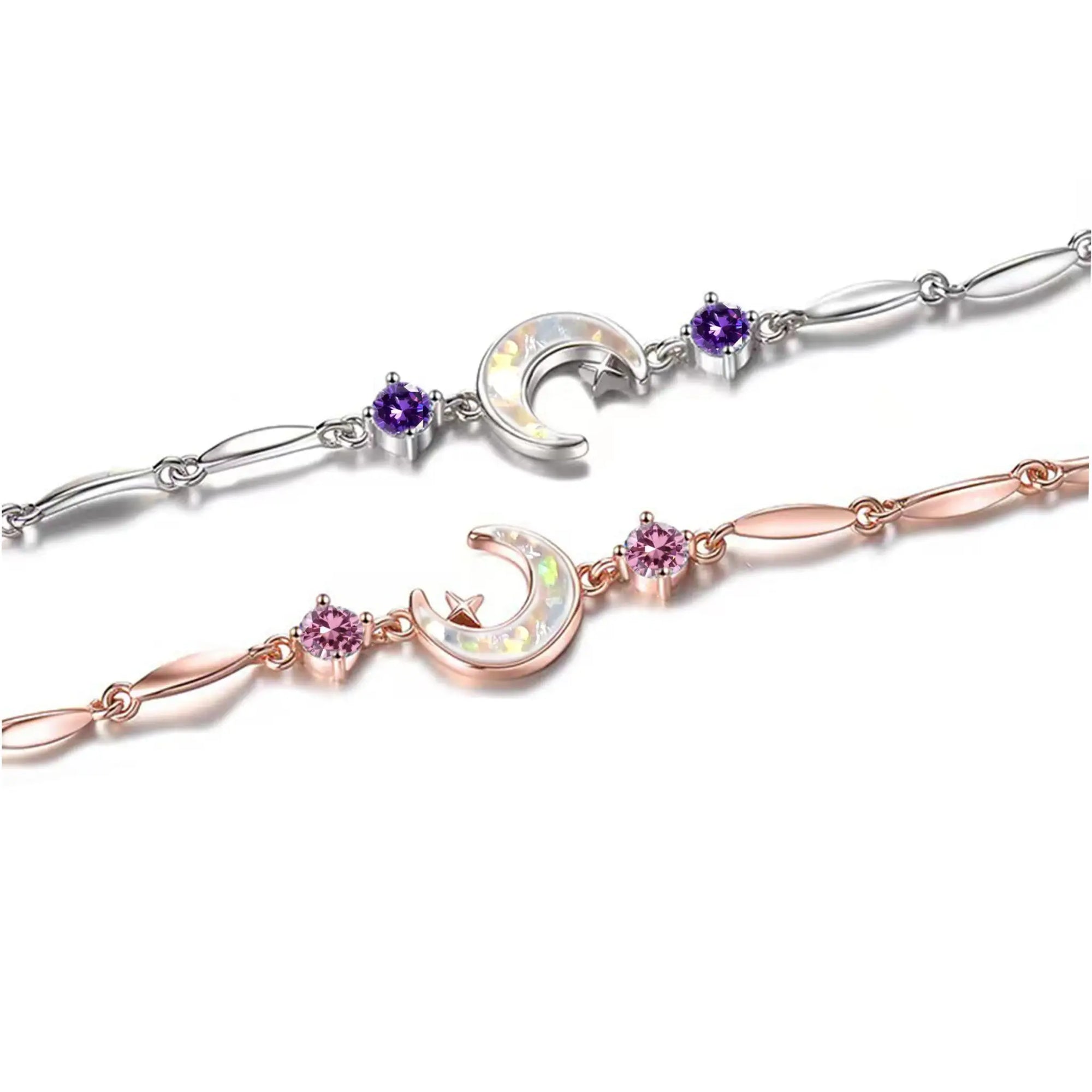 Moon &amp; Star Ashes Bracelet: A Love Memory Keepsake