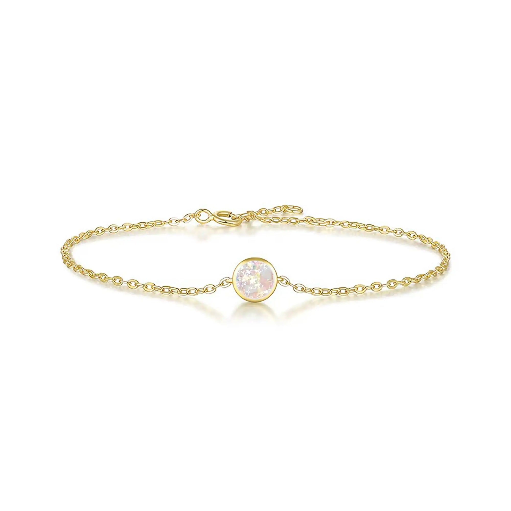 Circle Grace: Gold Ashes Bracelet for Eternal Love