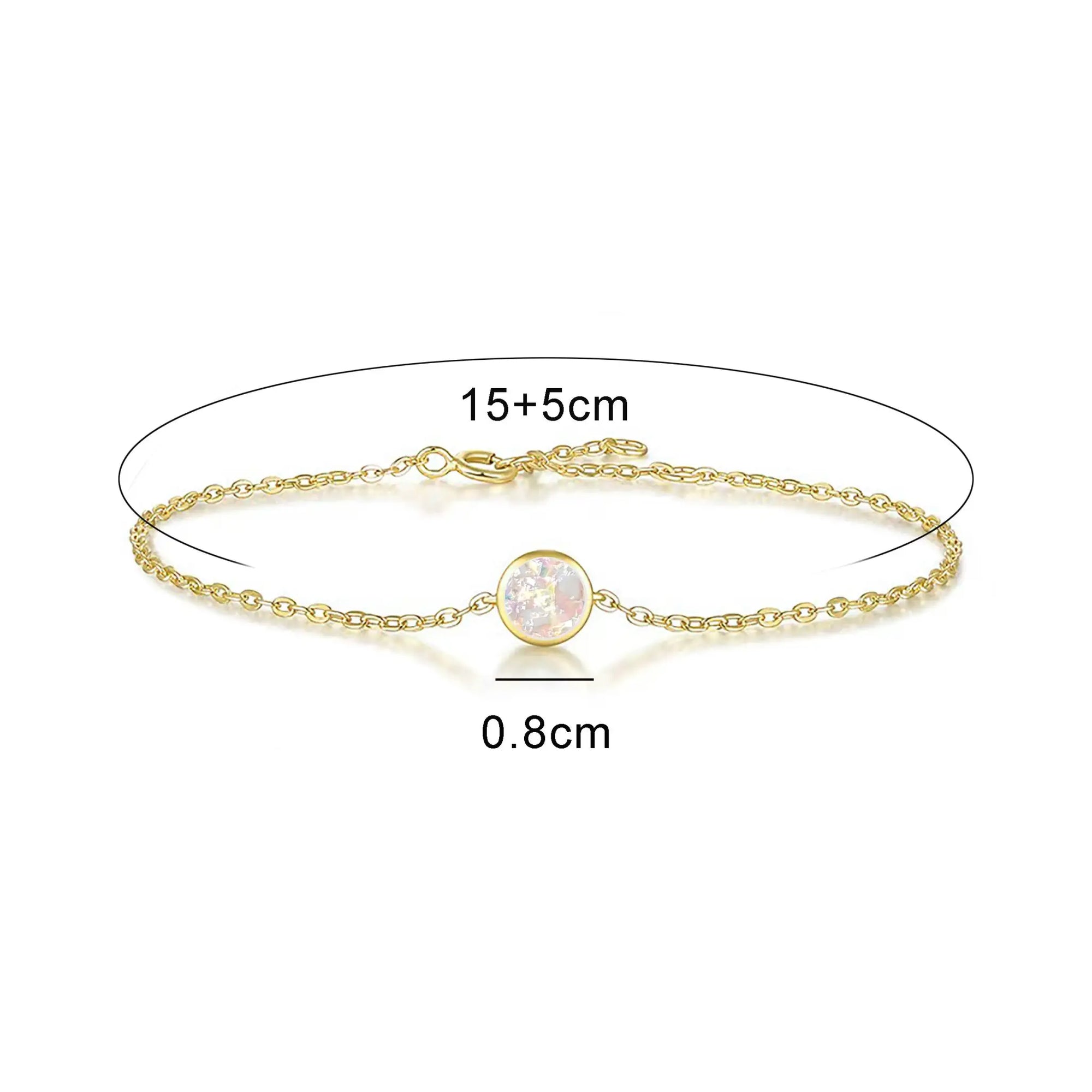 Circle Grace: Gold Ashes Bracelet for Eternal Love