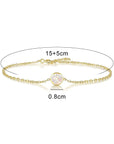 Circle Grace: Gold Ashes Bracelet for Eternal Love