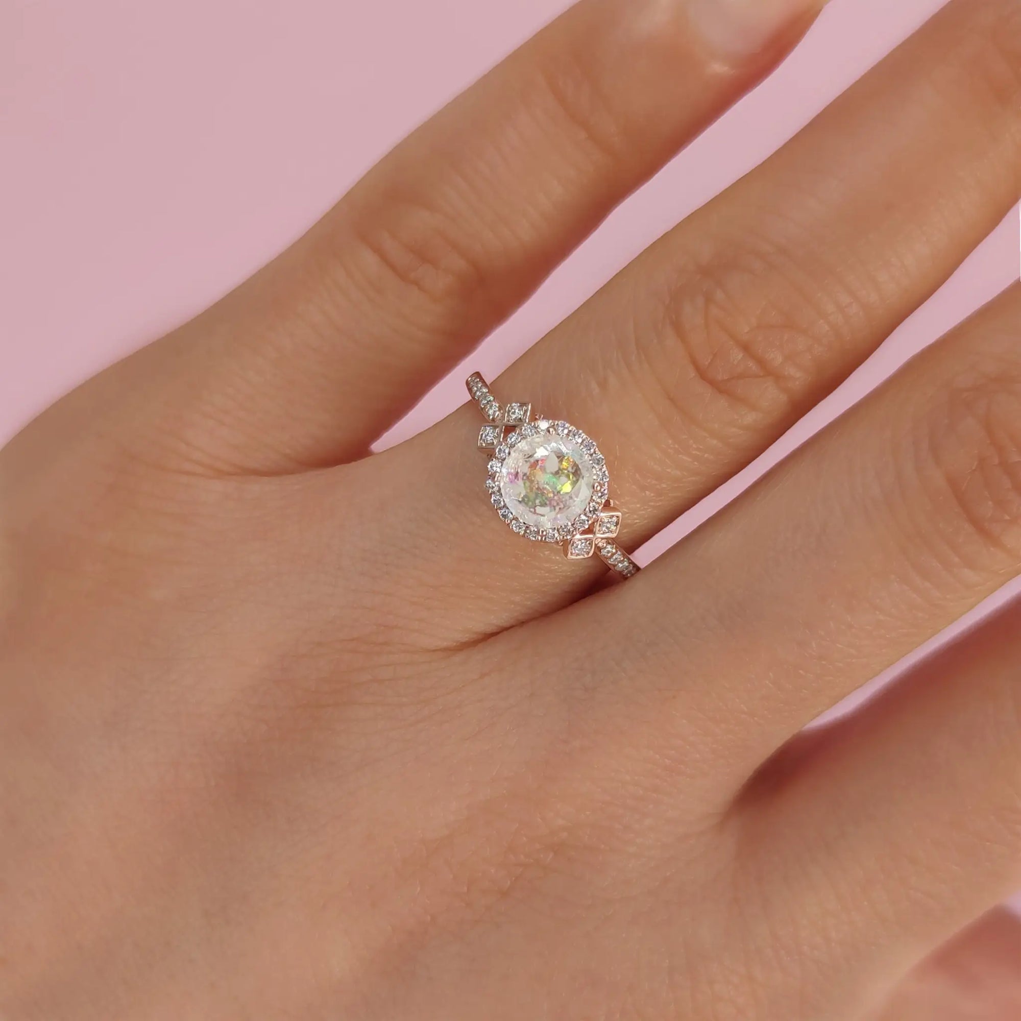 Timeless Love: Classic Solitaire Ashes Ring