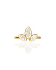 Cloverleaf Ashes Ring - Memorial Jewelry for Loved Ones