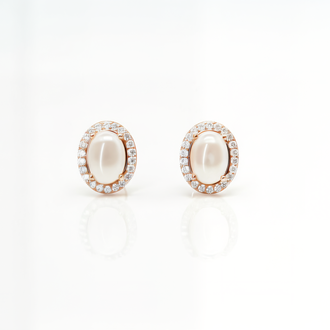 Sterling Silver Halo Oval Breastmilk Ring /Necklace /Earrings (DIY KIT)