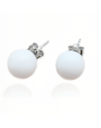 Elegant Solid Gold Breastmilk Pearl Earrings