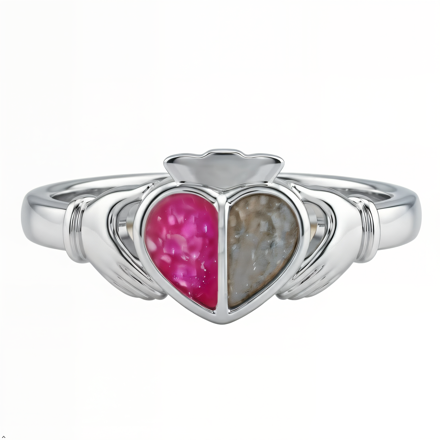 Claddagh: Solid Gold Ashes Ring Claddagh Ring