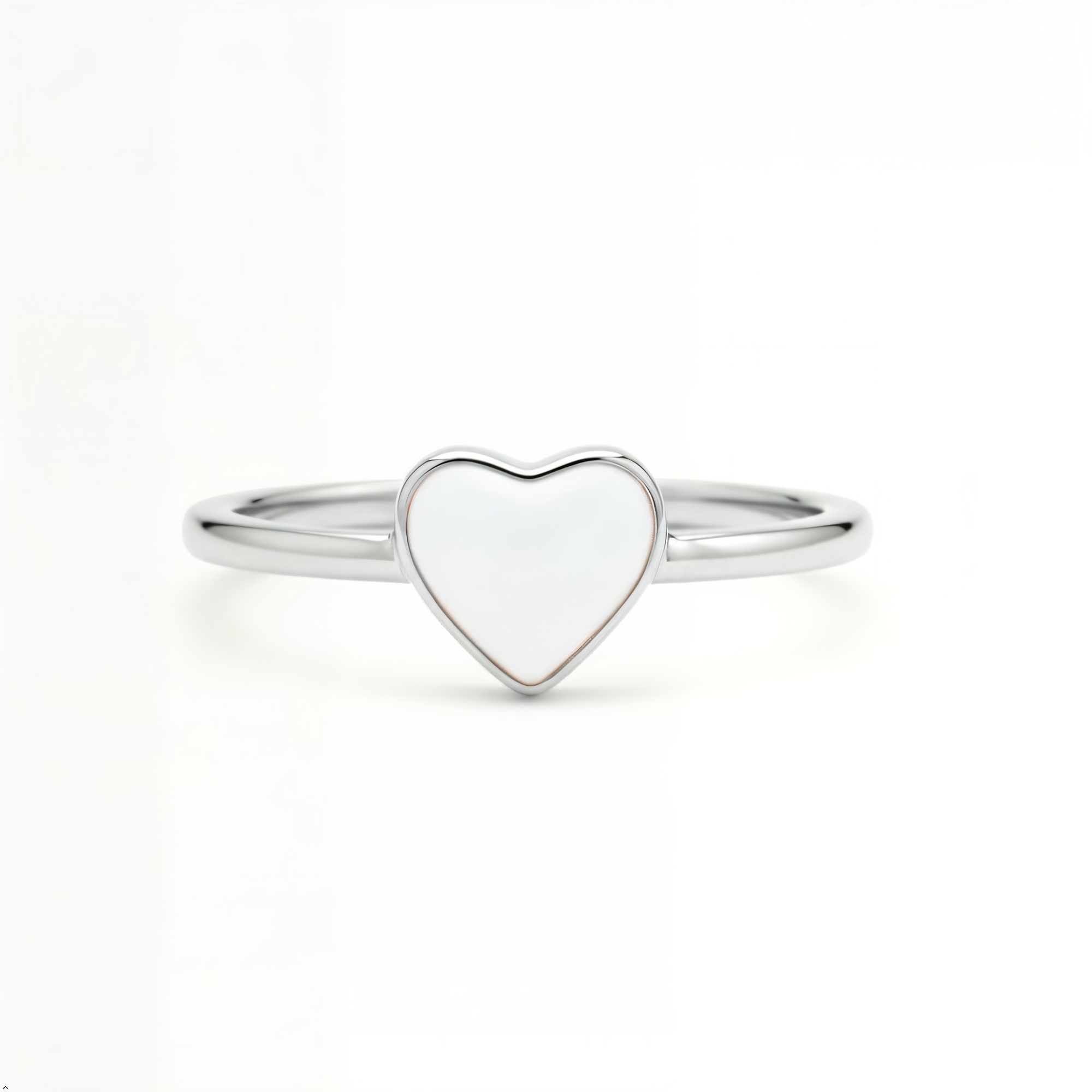 Whispering Heartleaf: Solid Gold Breastmilk Ring set