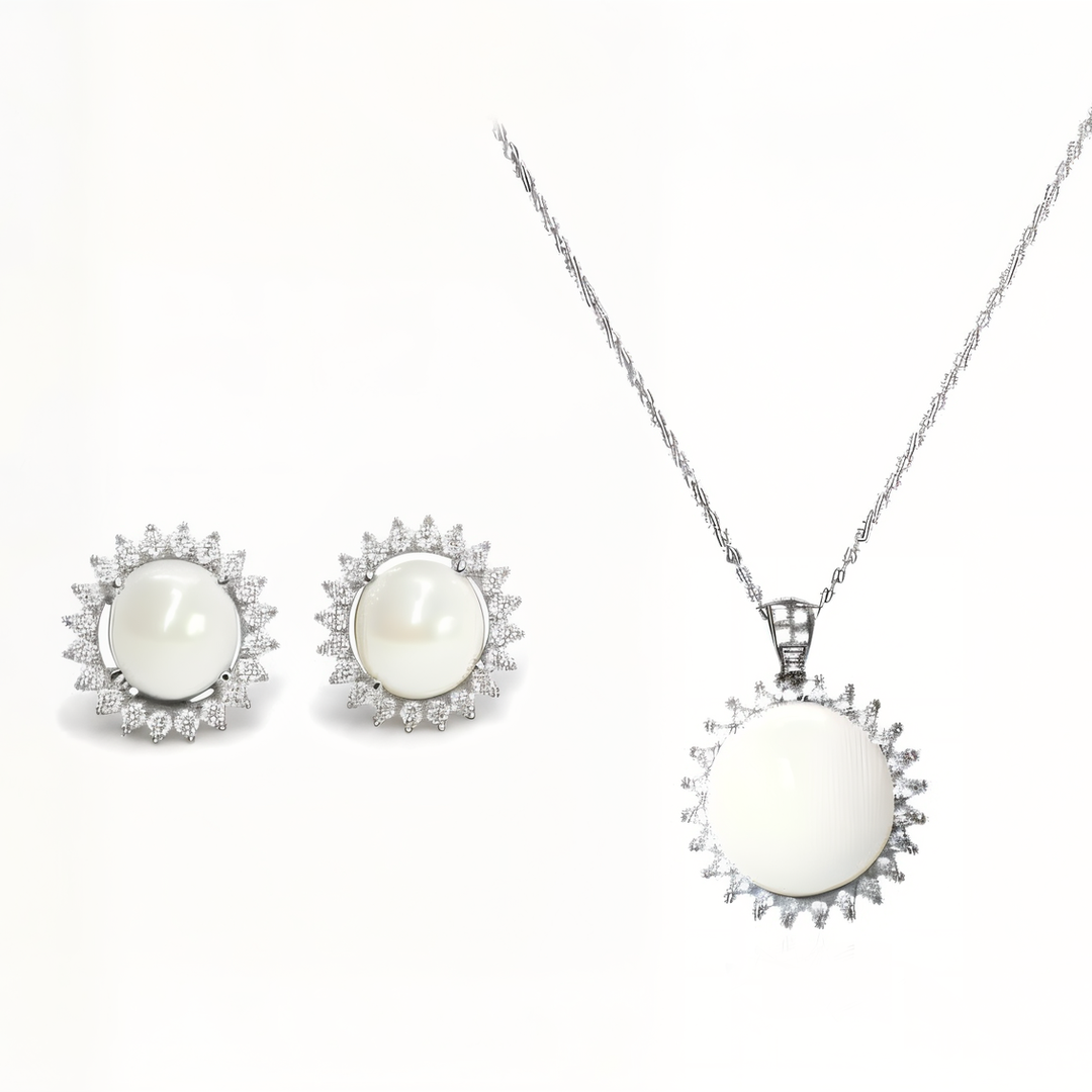 Sterling Silver Sunflower Breastmilk Necklace / Earrings (DIY KIT)
