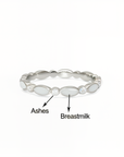Multi-Marquise Stackable Breast  Milk & Ashes Ring