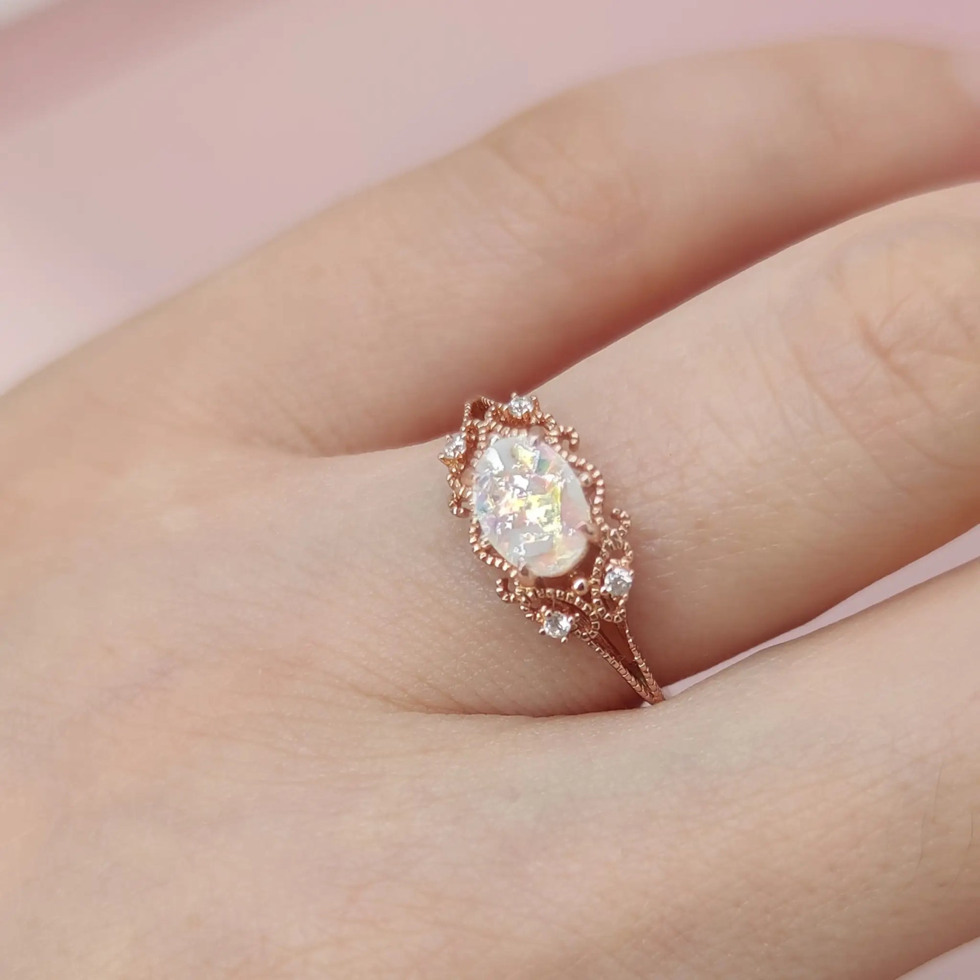Enchanted Lace Ashes Ring: Forever in Your Heart