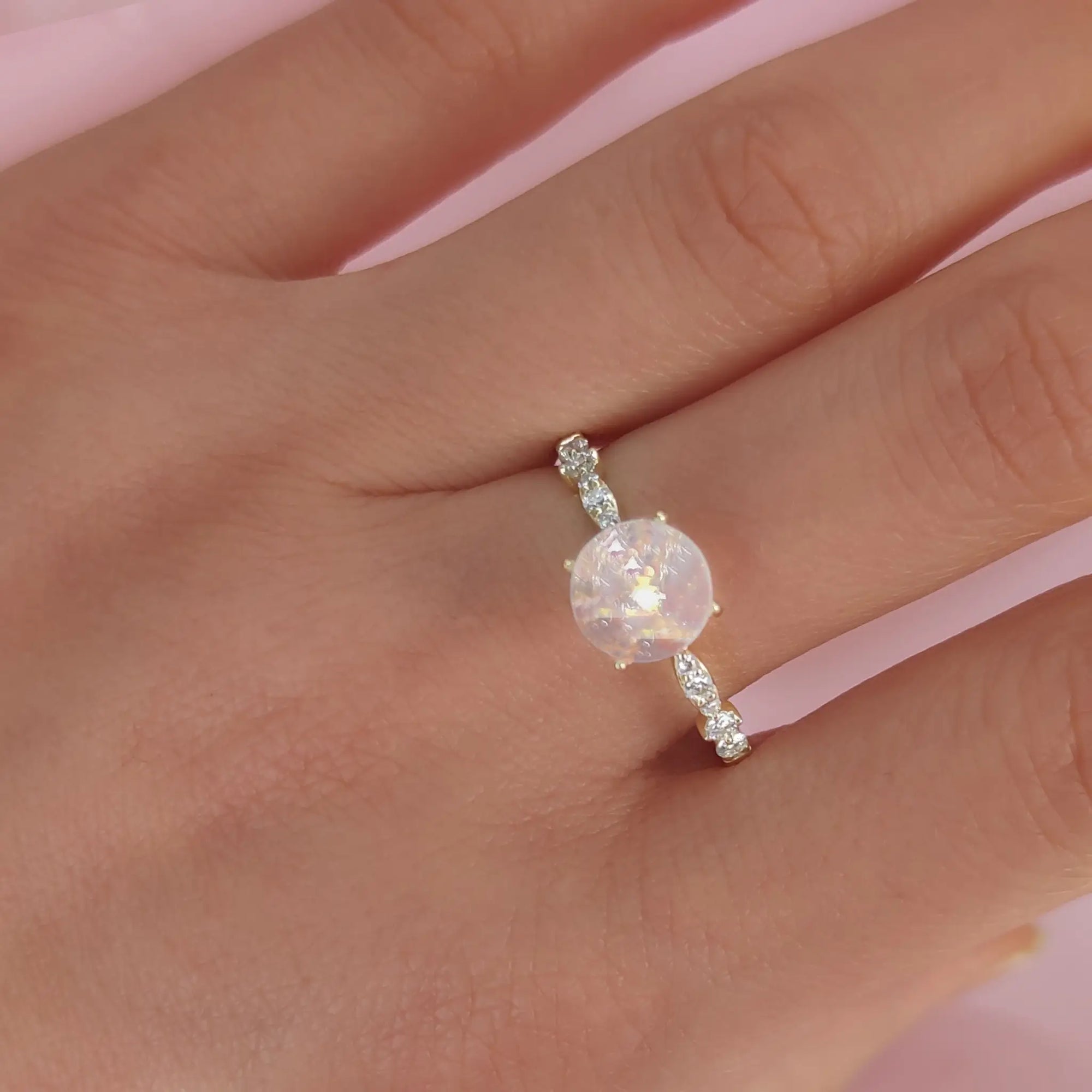 Handcrafted Eternal Bliss Ashes Ring for Cherished Memories