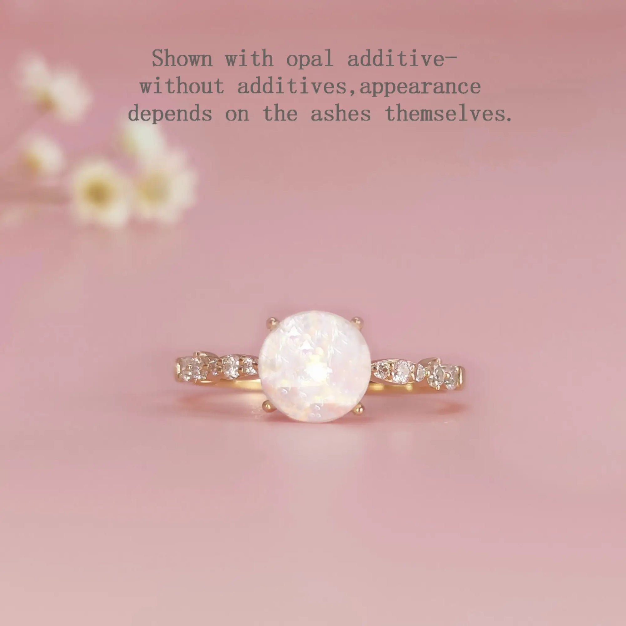Handcrafted Eternal Bliss Ashes Ring for Cherished Memories