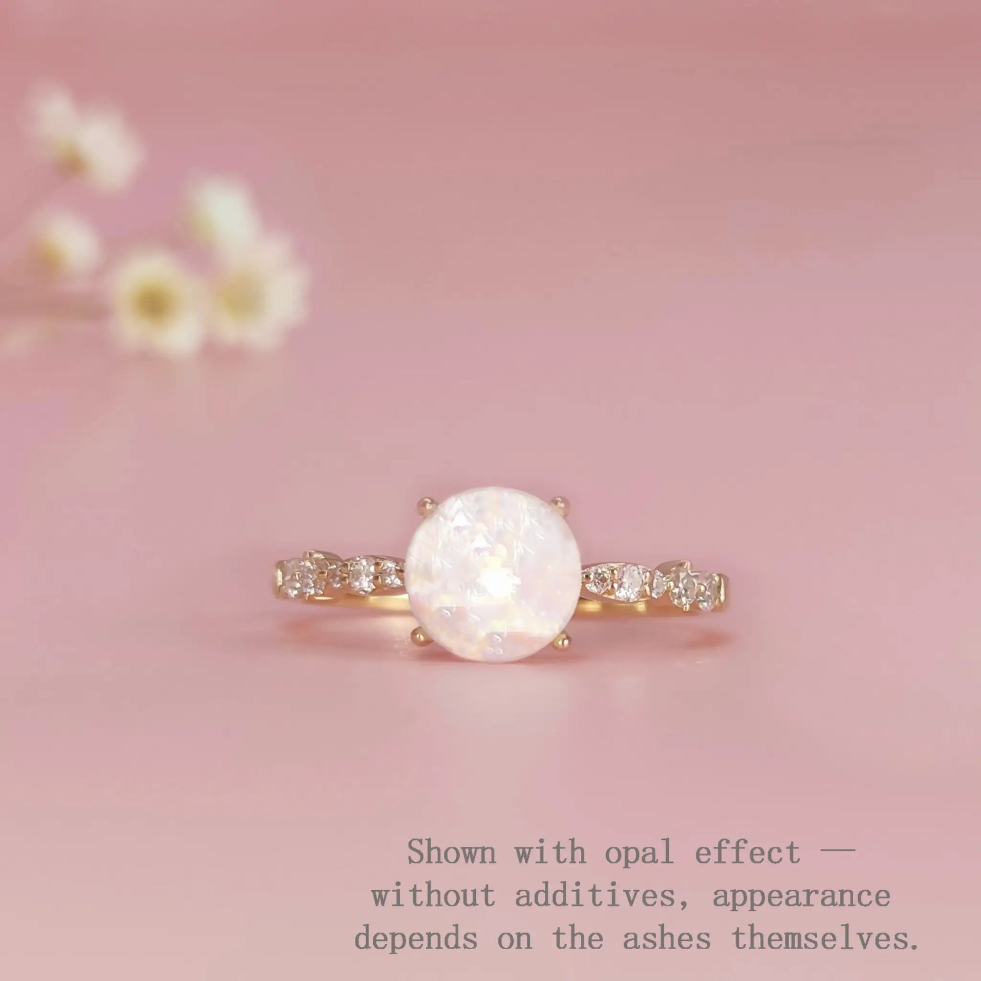 Handcrafted Eternal Bliss Ashes Ring for Cherished Memories