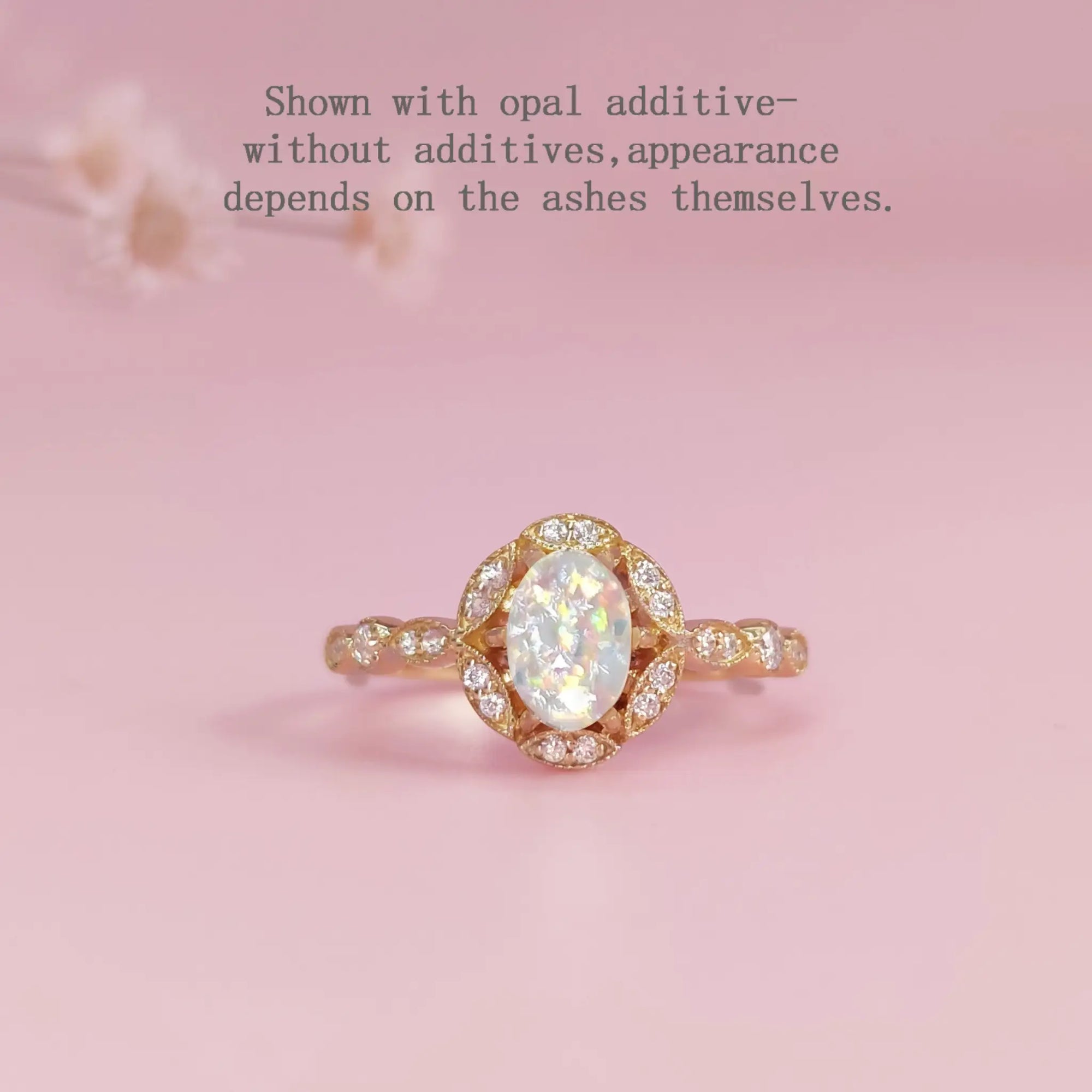 Eternal Blossom Ashes Ring - A Memorable Keepsake