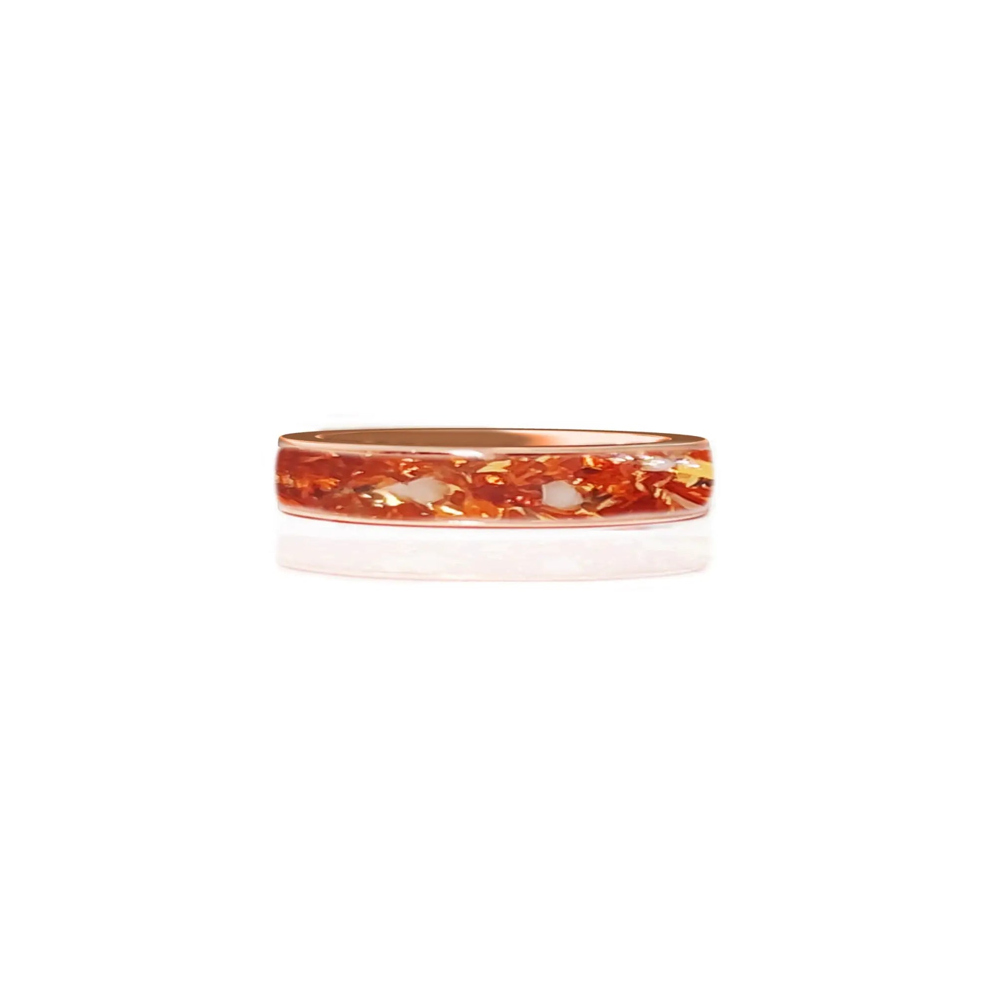Handcrafted Ashes Ring - Sleek 3mm Memory Band