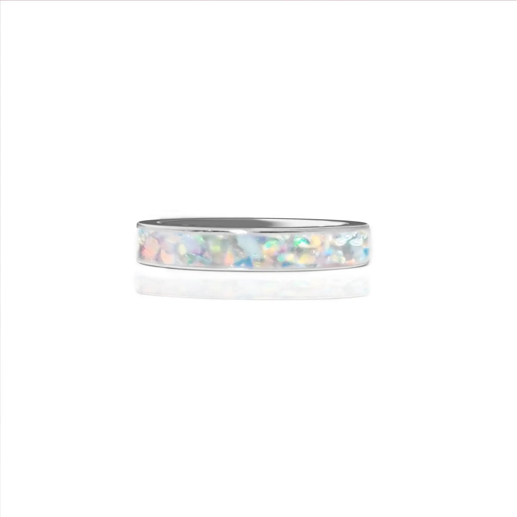 Handcrafted Ashes Ring - Sleek 3mm Memory Band
