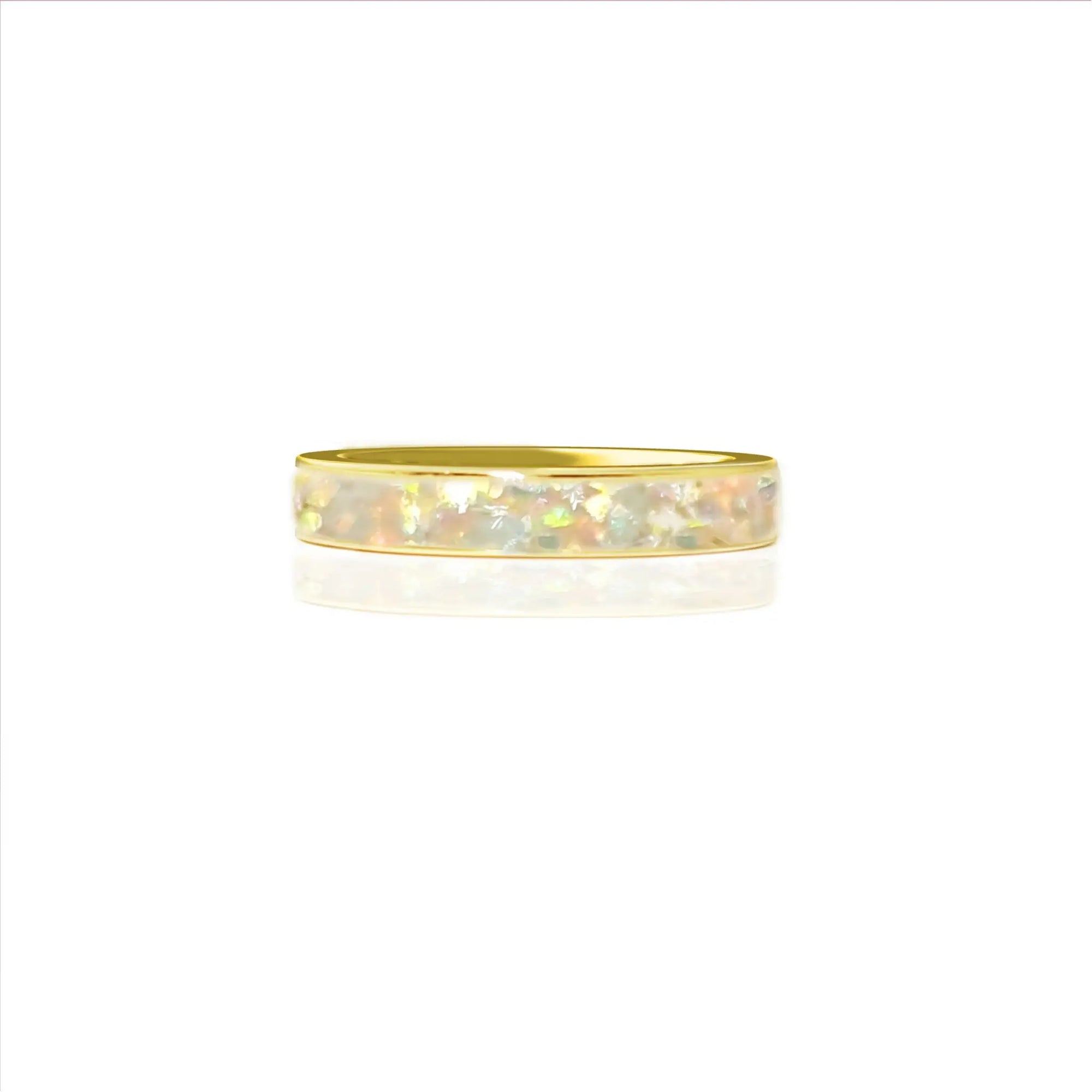 Handcrafted Ashes Ring - Sleek 3mm Memory Band