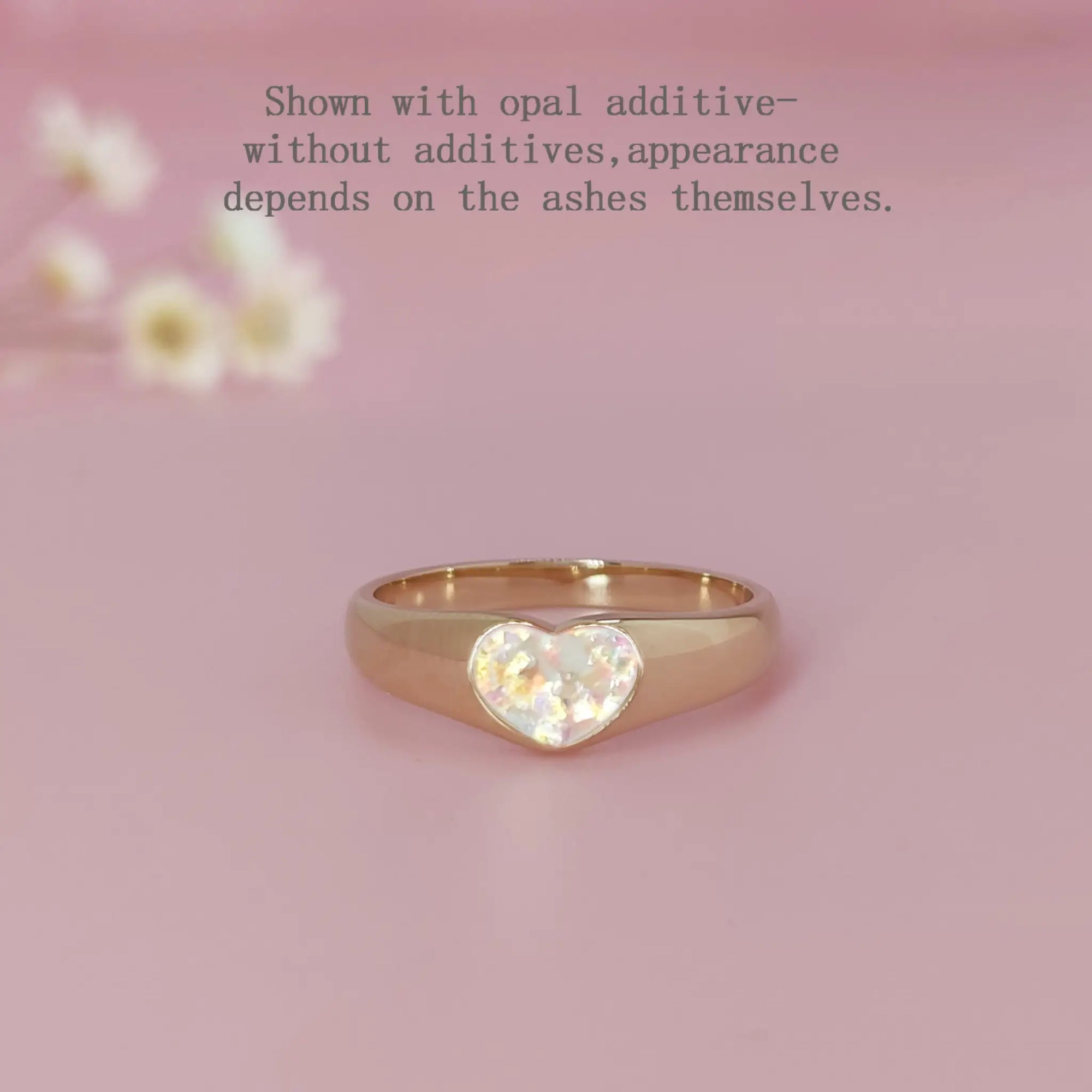 Eternal Heart: Elegant Ashes Memorial Ring