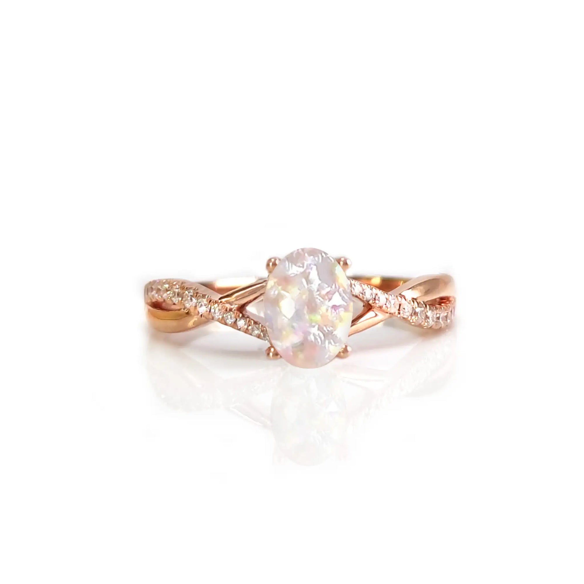 Eternal Touch: Ashes Ring 10K Solid Gold / Rose Gold gold-ashes-ring-199