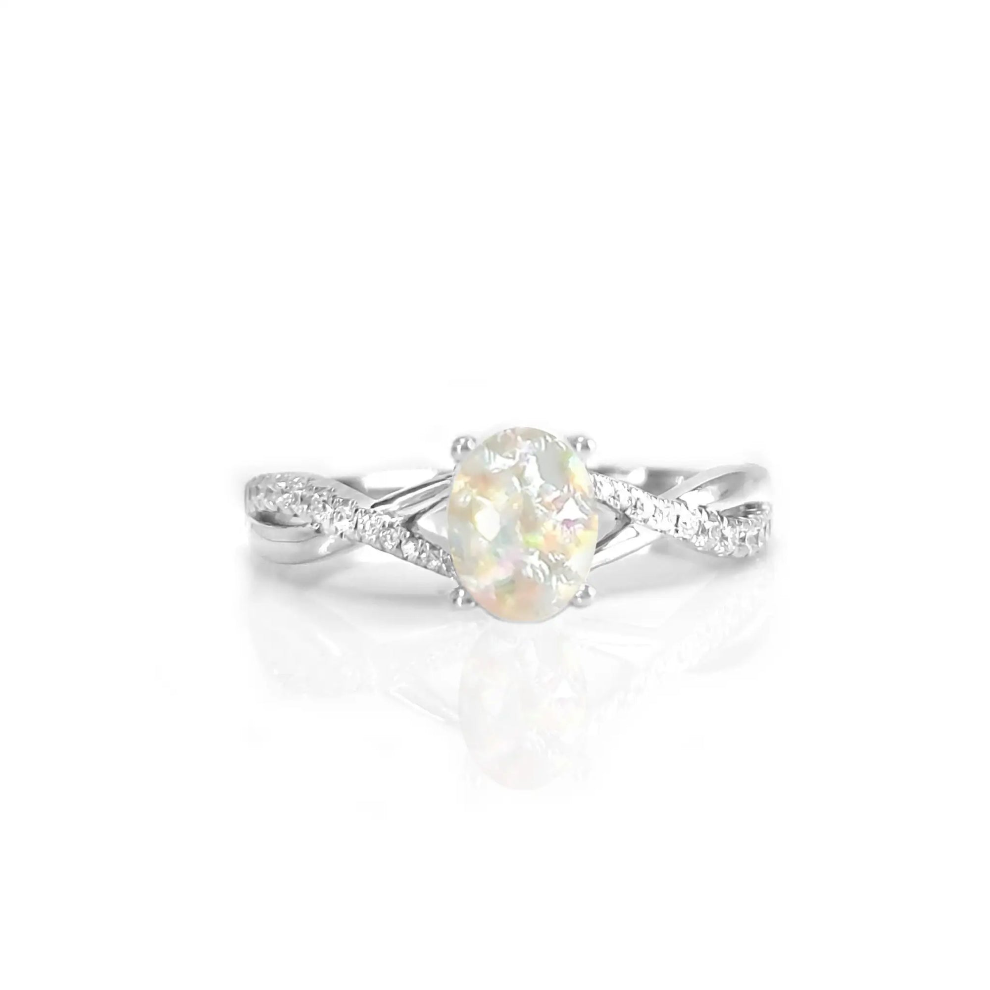 Eternal Touch: Ashes Ring 10K Solid Gold / White Gold gold-ashes-ring-199