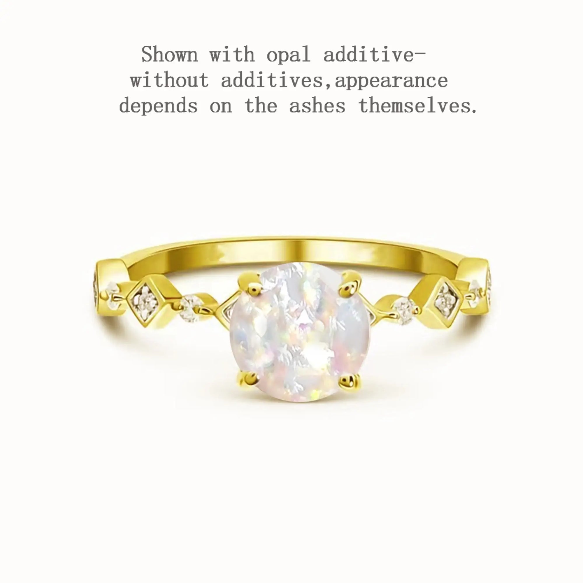 Personalized Celestial Ashes Ring for Lasting Memories