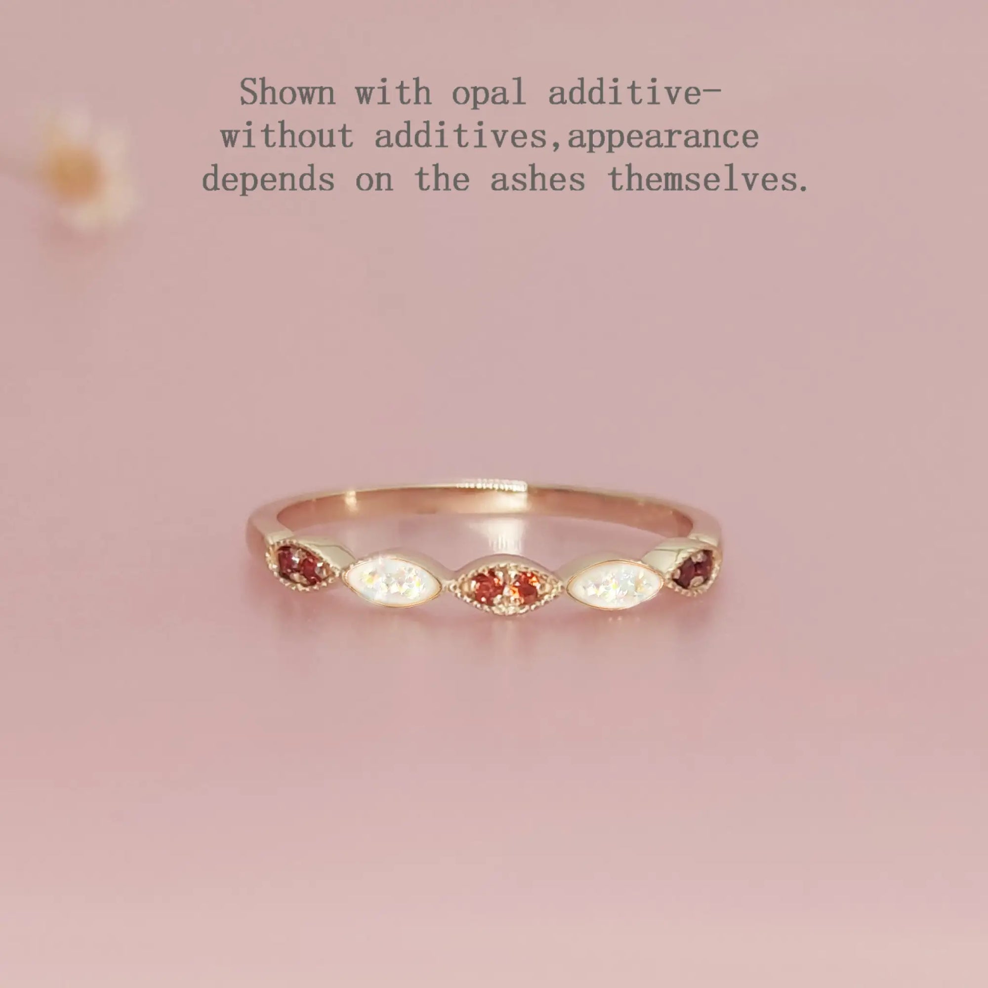 Personalized Sunset Memory Ashes Ring for Loved Ones