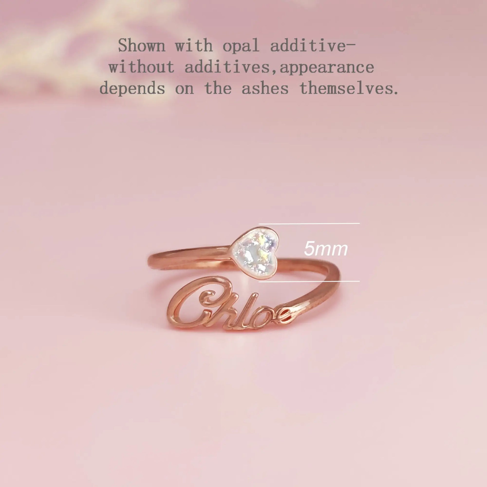 Handcrafted Evermine Ashes Memory Ring