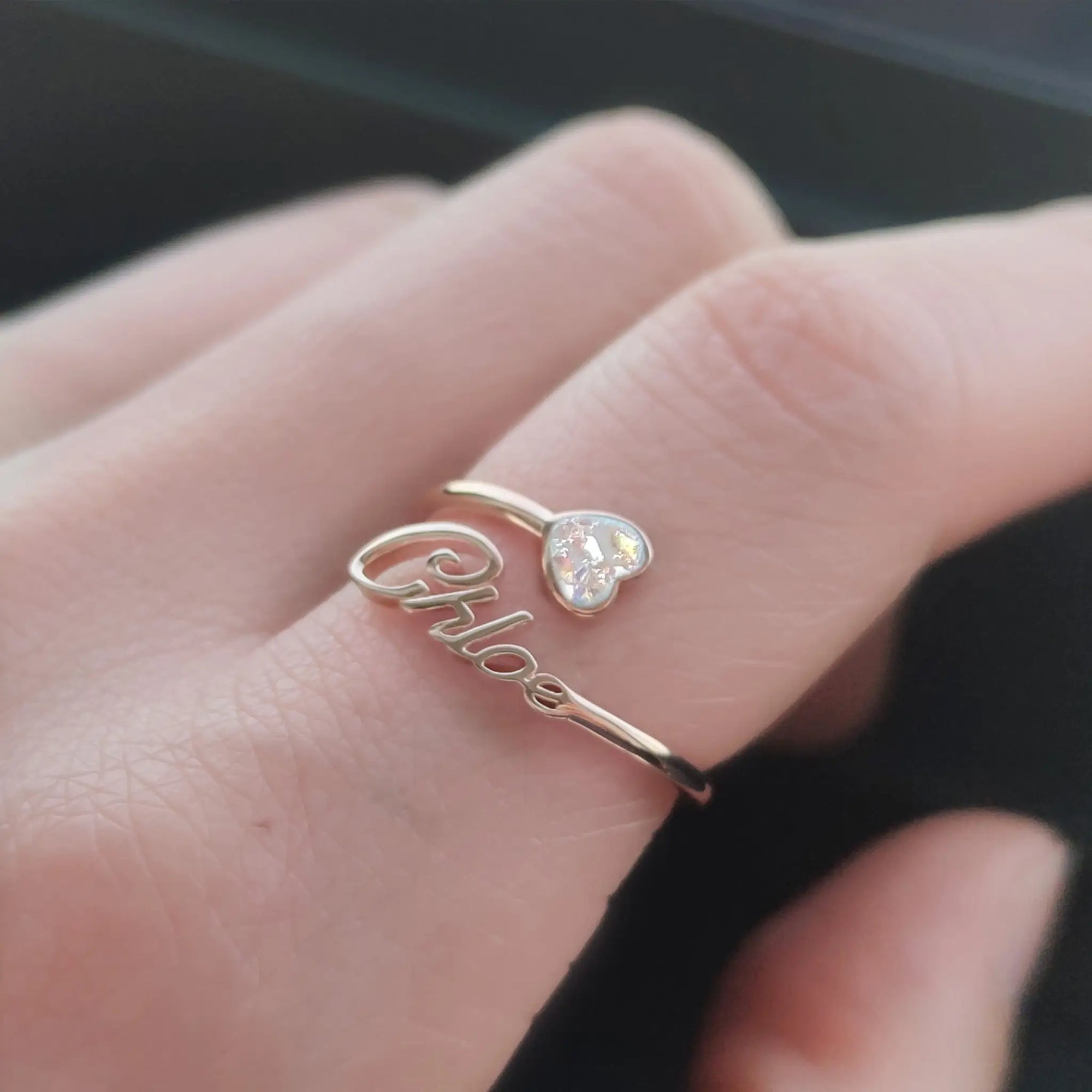 Handcrafted Evermine Ashes Memory Ring